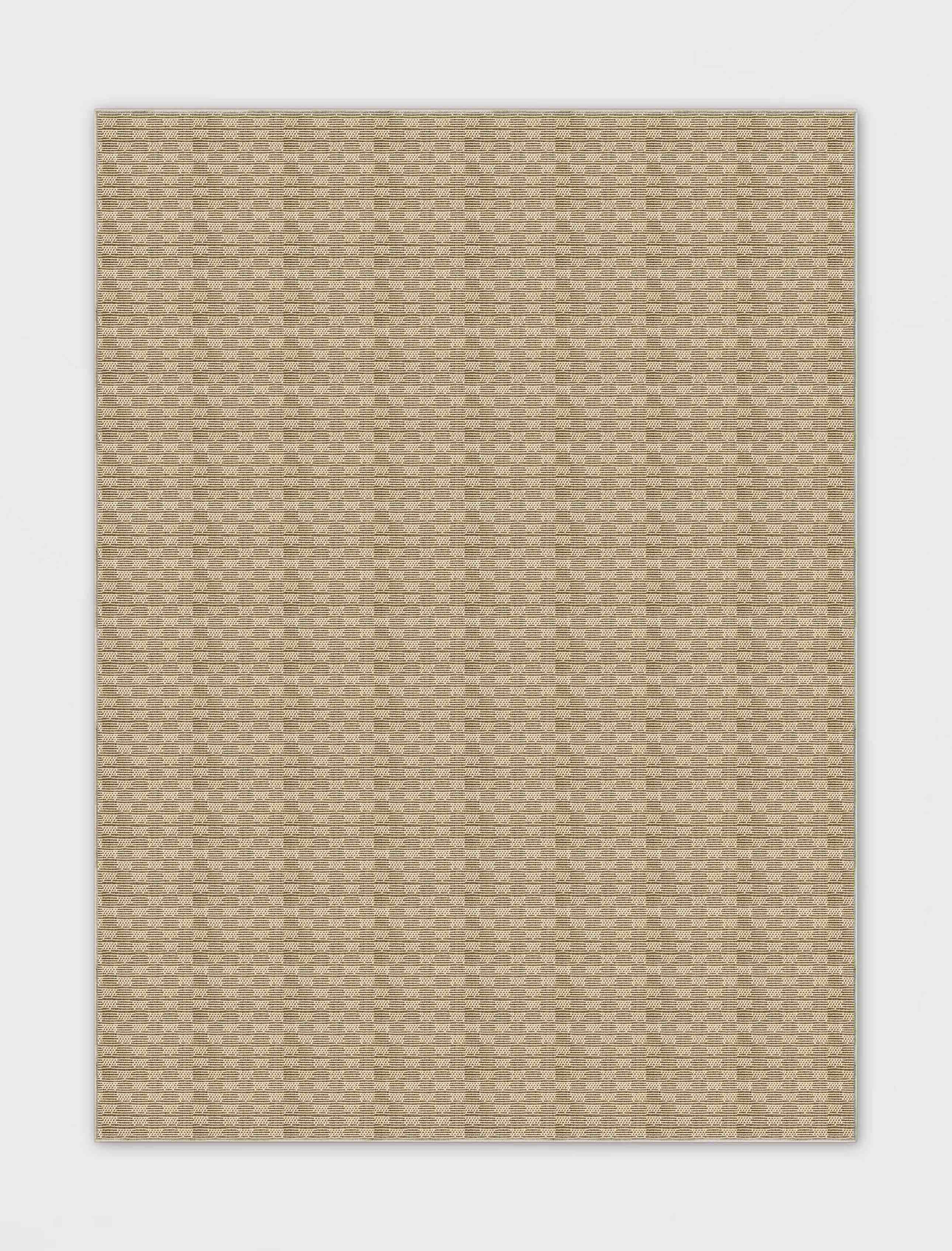 Alto Textures Custom Outdoor/Indoor Flat-Pile Rug - Personalized Sizes, Easy Maintenance - Well Woven - Natural - Overhead