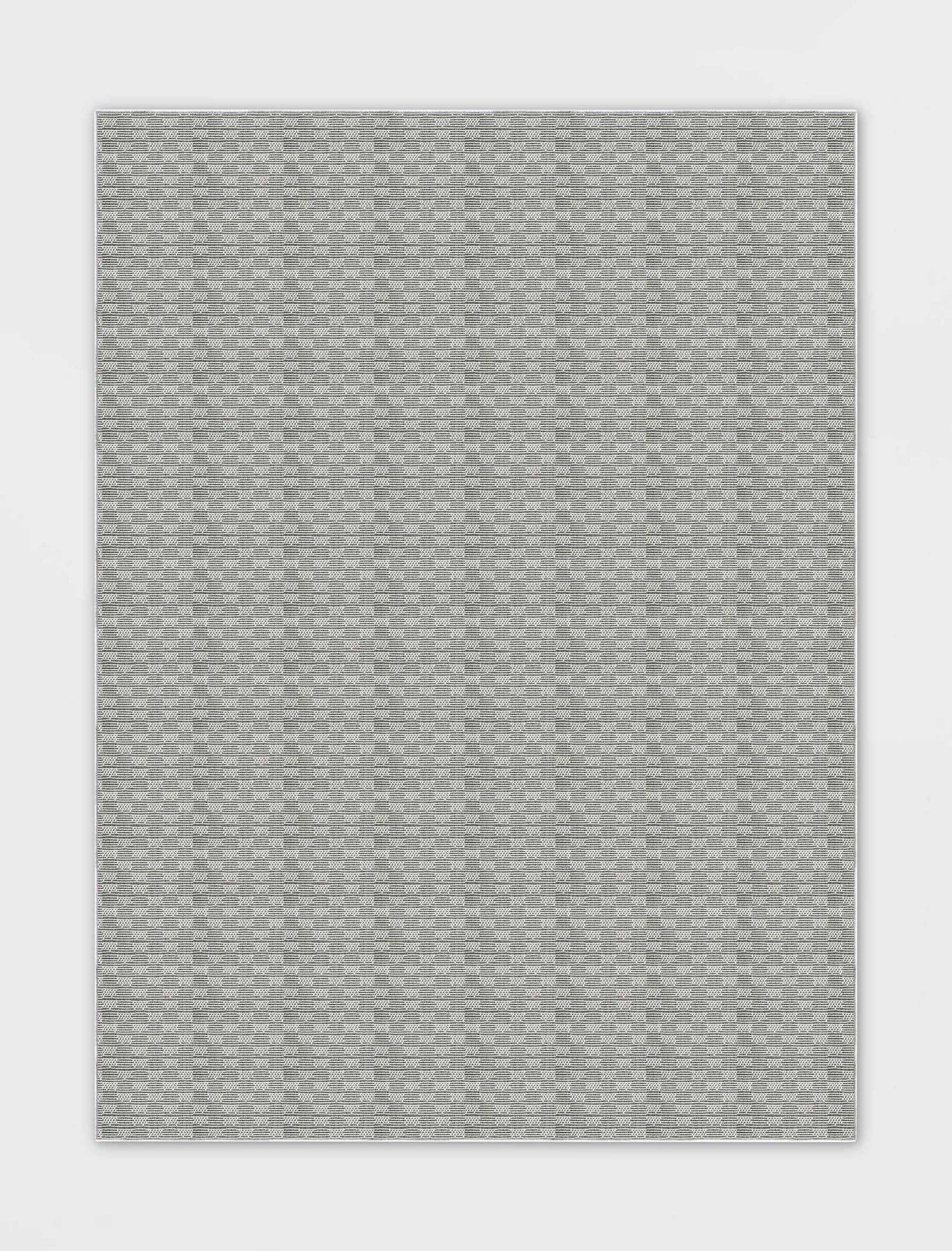 Alto Textures Custom Outdoor/Indoor Flat-Pile Rug - Personalized Sizes, Easy Maintenance - Well Woven - Grey rug overhead