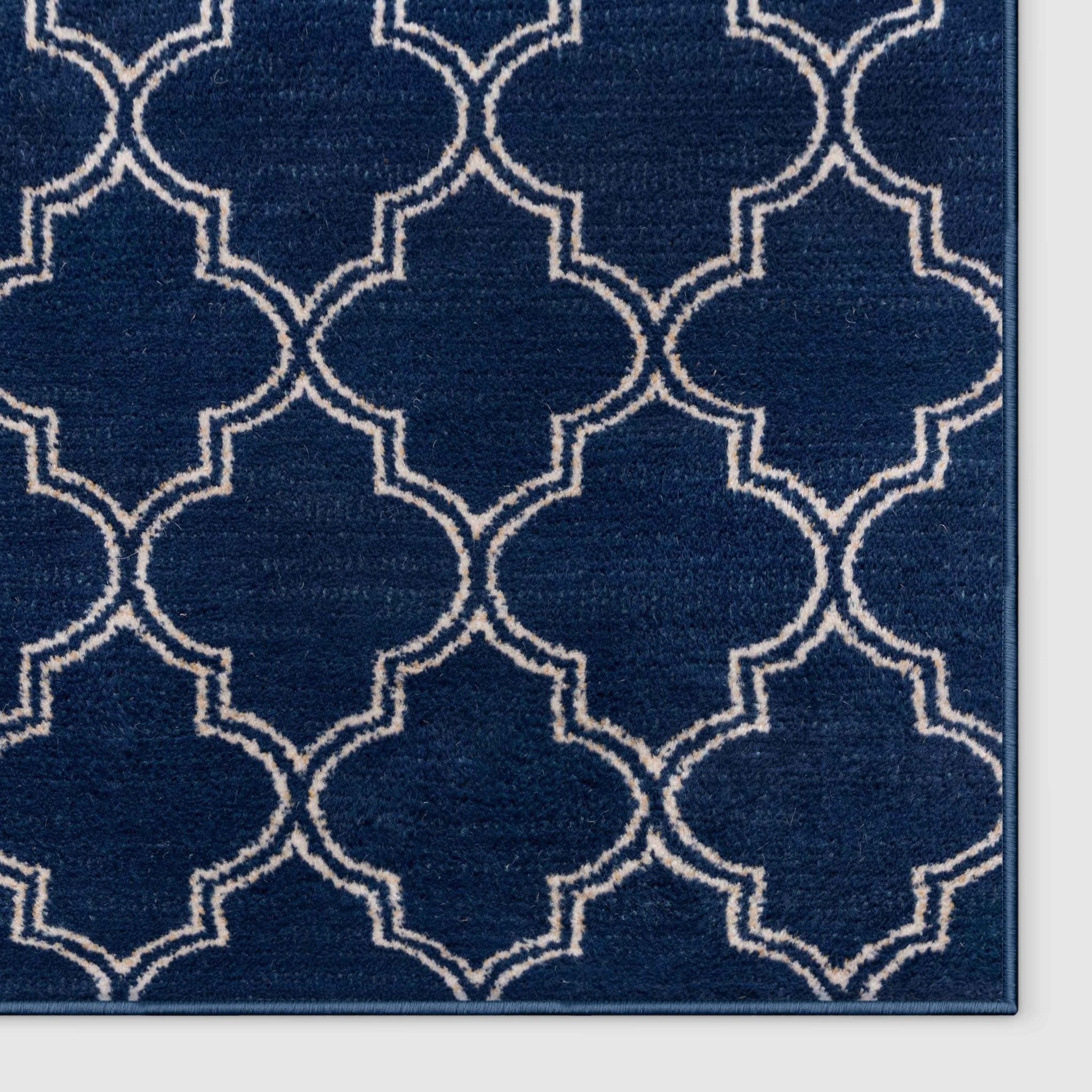 Nantucket Trellis Custom-Made Rug, Made to Order, High-Quality, Elegant Blue Design Area Rug - Well Woven - Trellis design