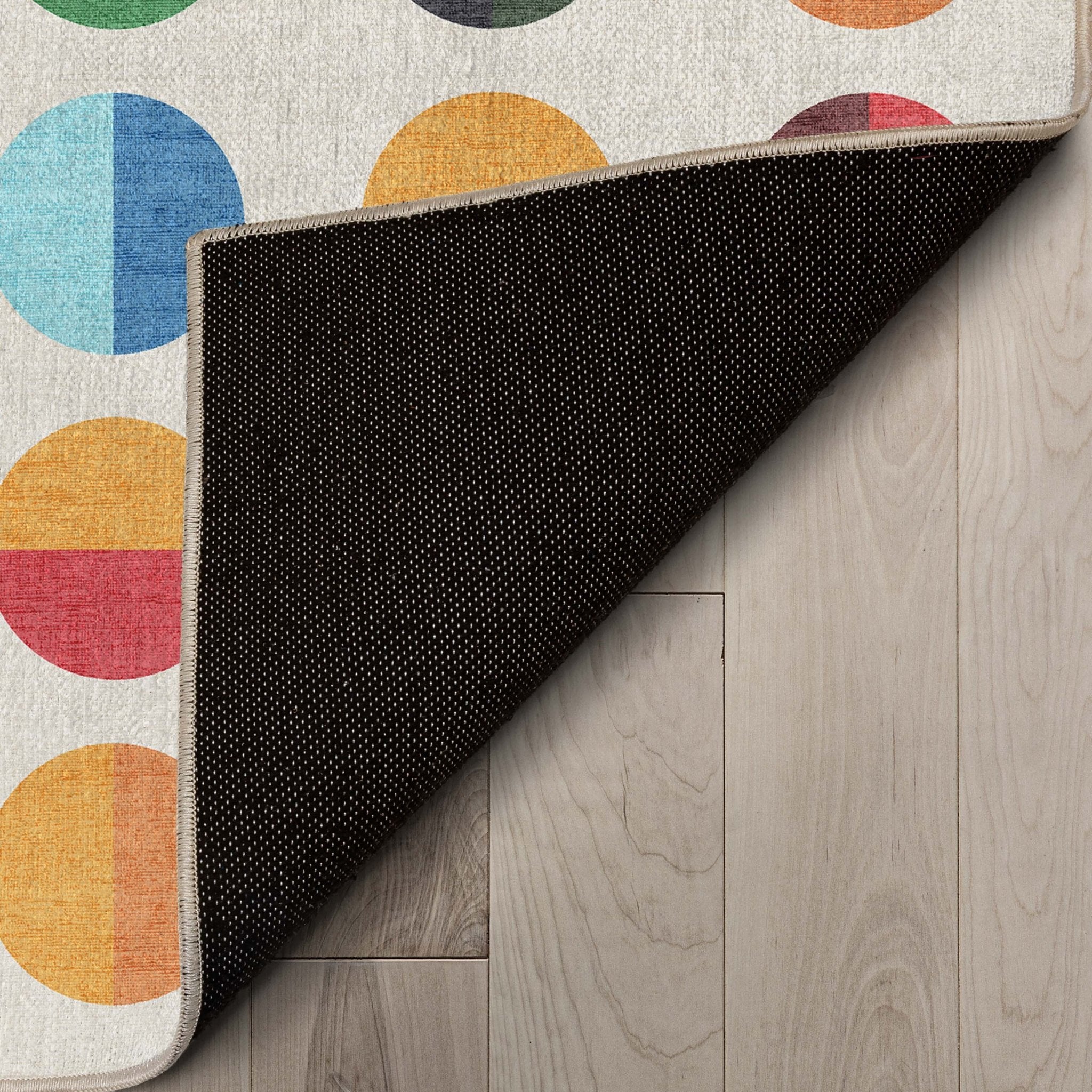 Crayola Modern Split Dots Bright Multi Color Area Rug By Well Woven Well Woven