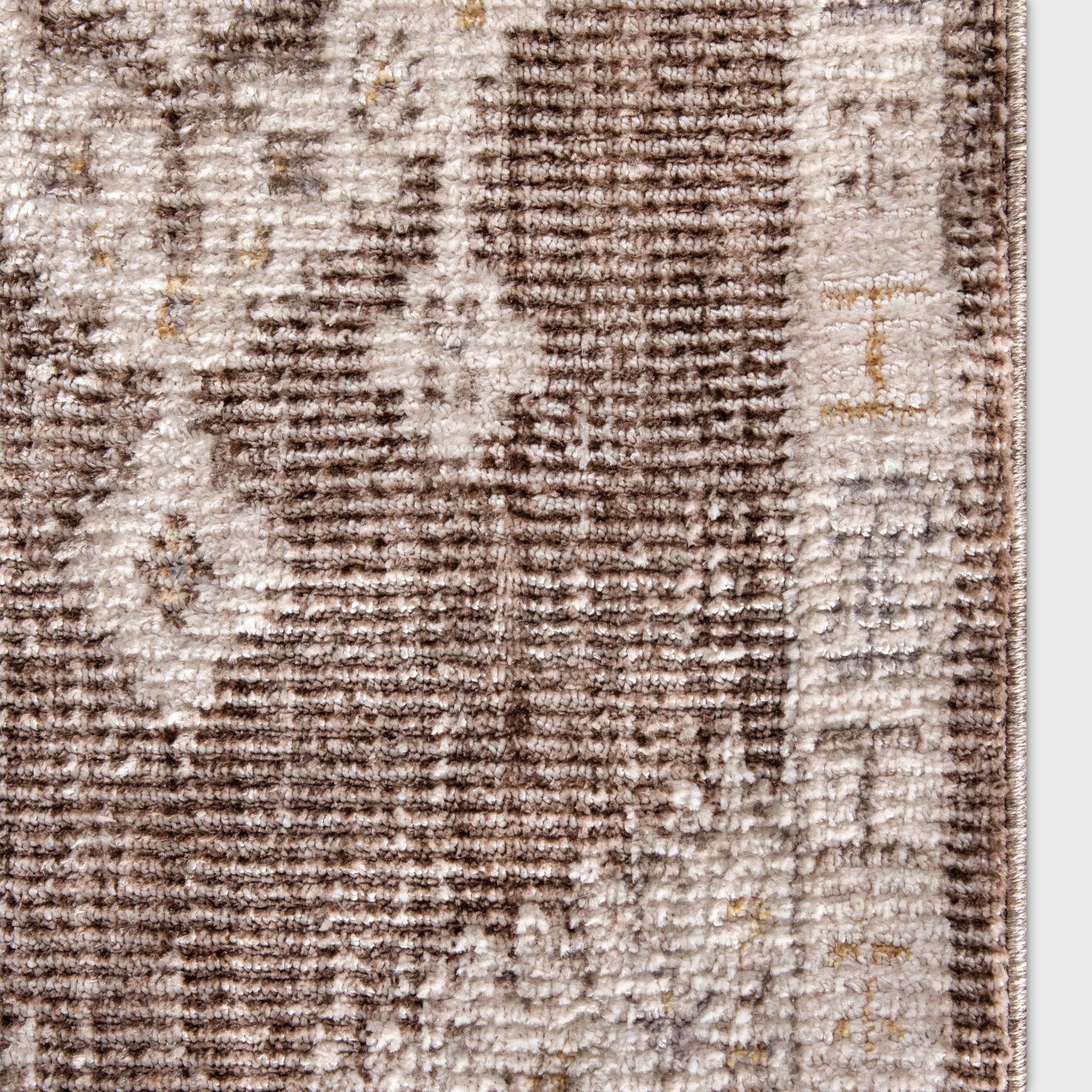 Custom Size Runner Isfjord Tribal Medallion Earth Choose Your Width x Choose Your Length - Perfect For Hallway, Stairs & Kitchen Well Woven