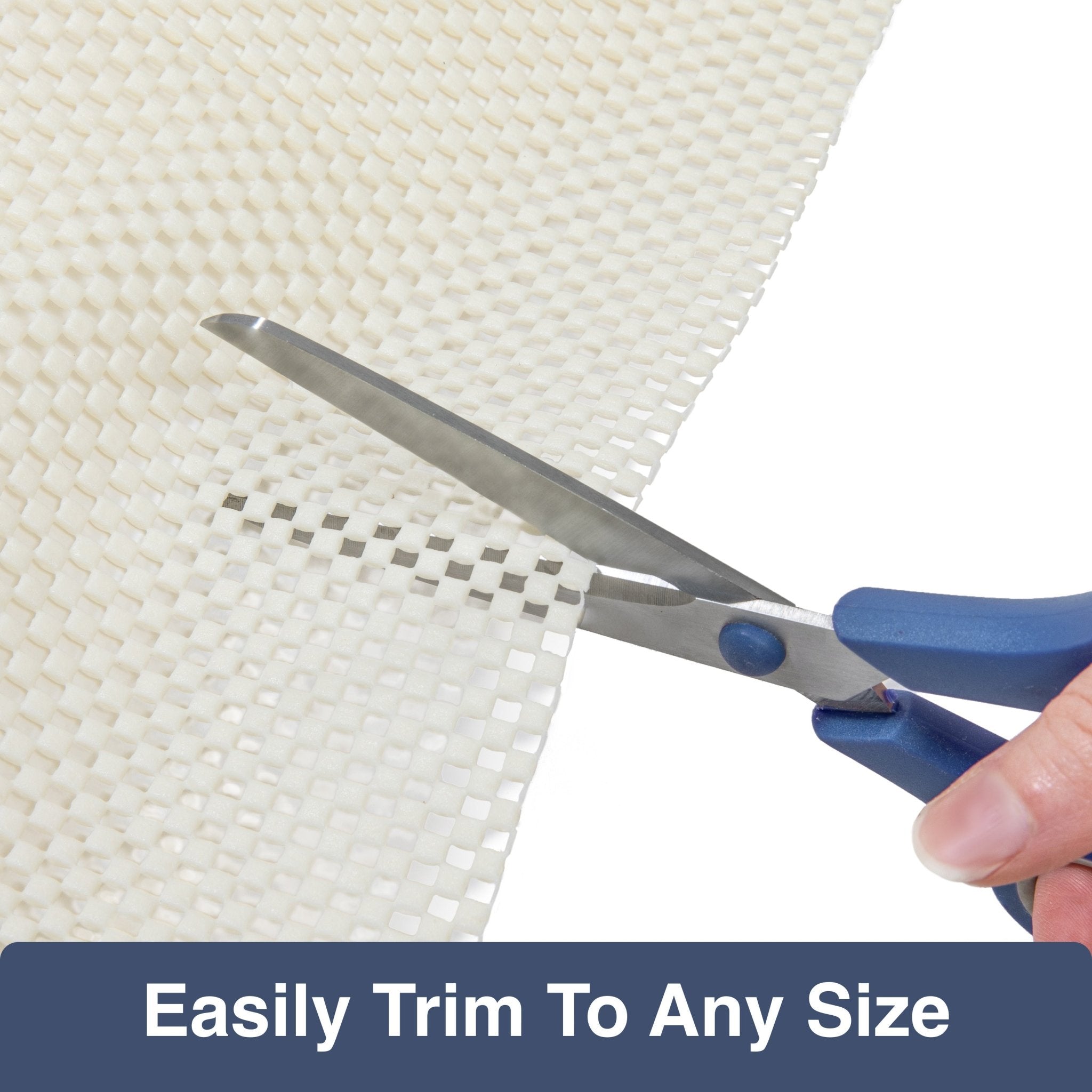 Elle Basics Rug Pad - Your Non-Slip Solution for Any Surface - 1/8" Thick Cushioned - All-Floor Protection Well Woven