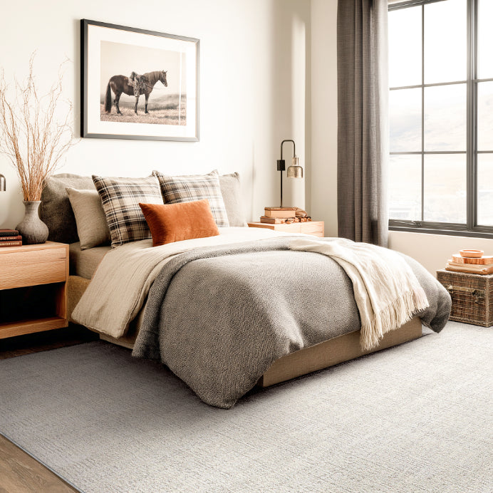 Como Tweed Custom Rug – Soft Neutral Textured Loop Pile for Modern & Transitional Spaces