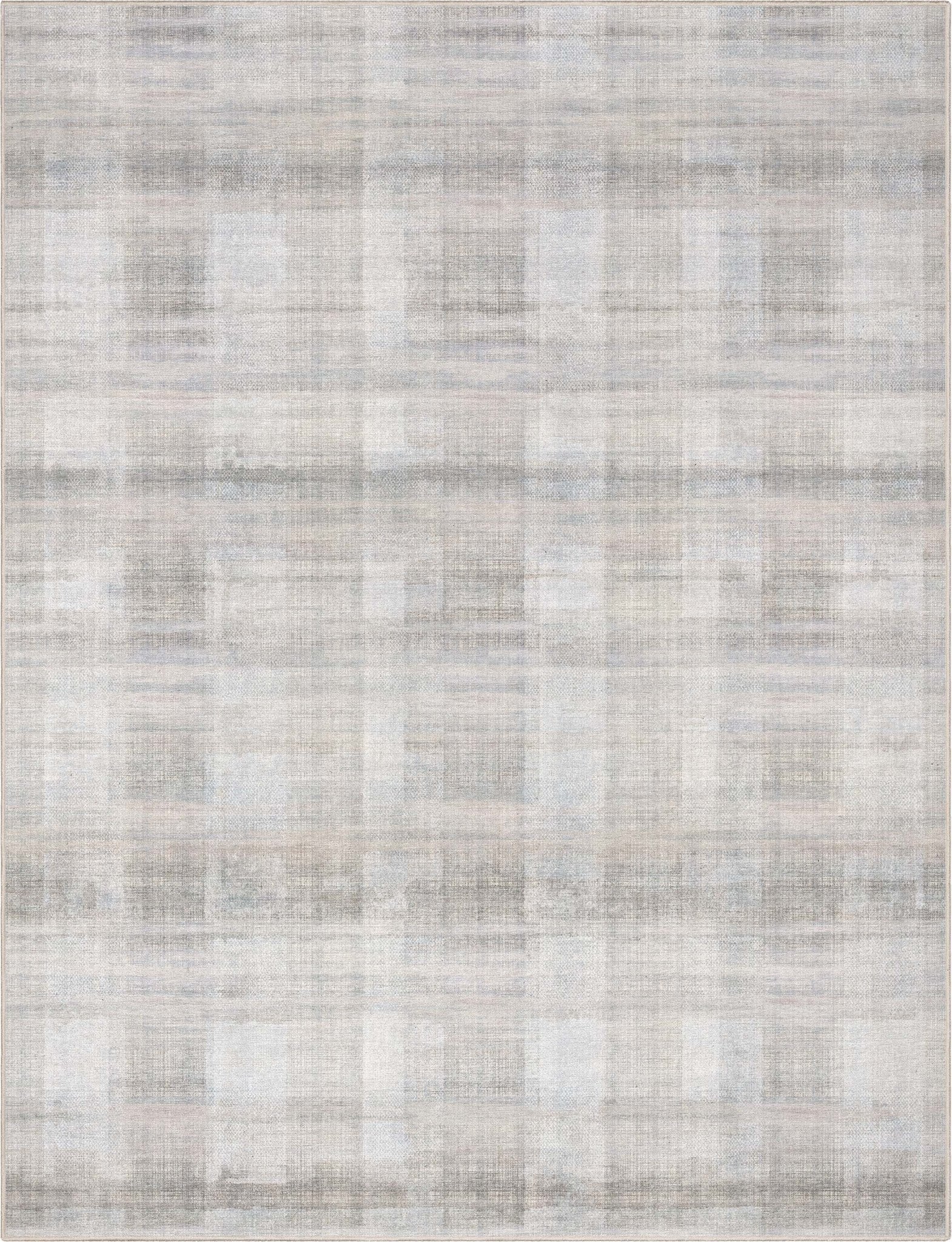 Parquet Abstract Plaid Beige Flatweave Rug Well Woven