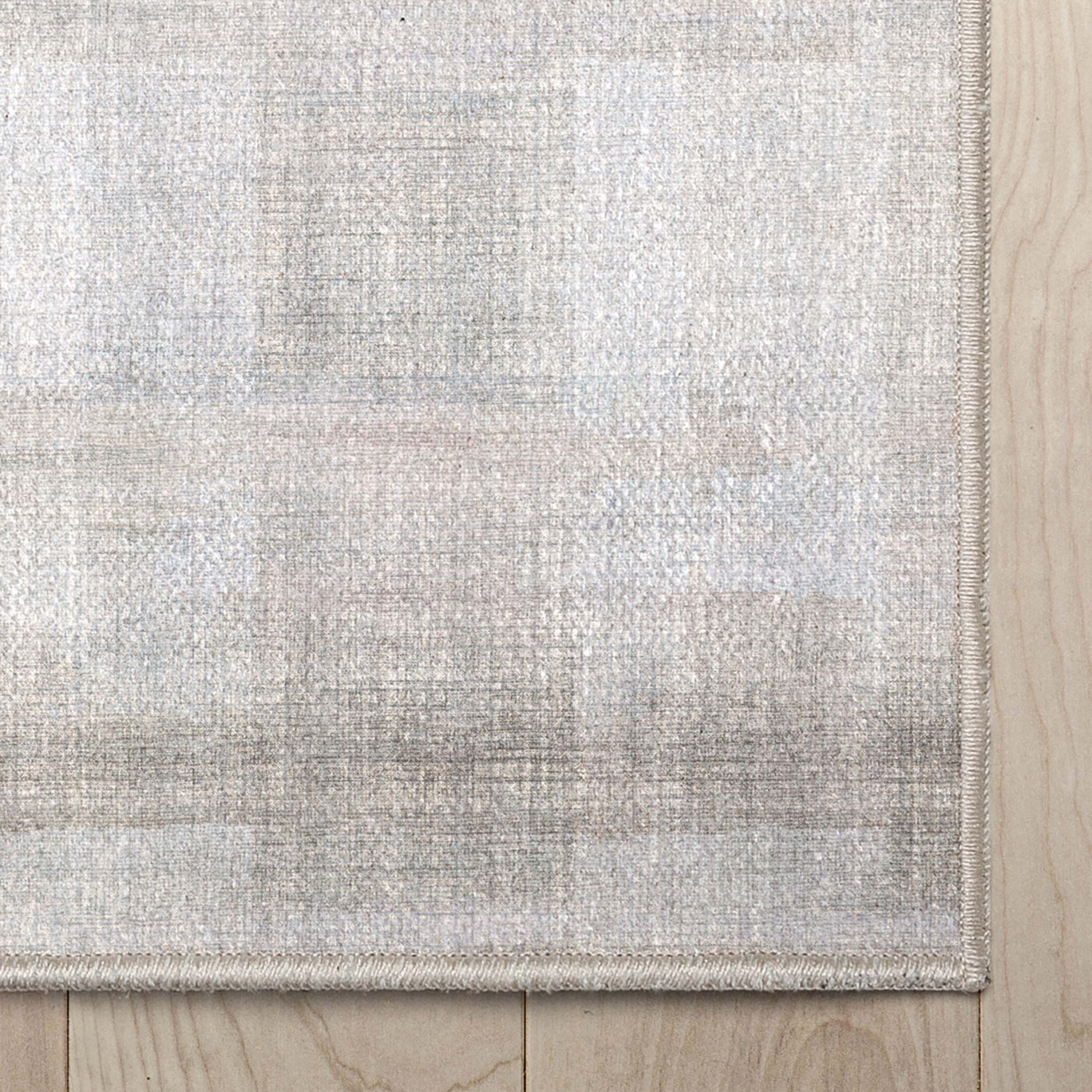 Parquet Abstract Plaid Beige Flatweave Rug Well Woven