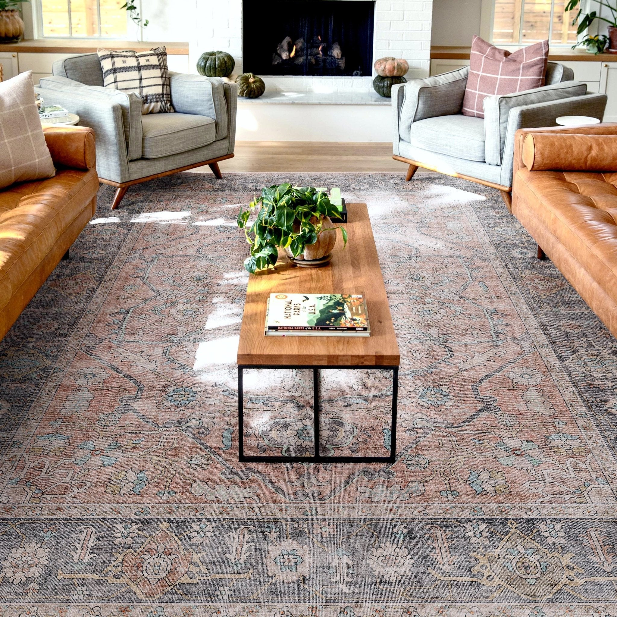 Antigua Vintage Persian Oriental Flat - Weave Rug - W - AP - 21B - 3 - Well Woven