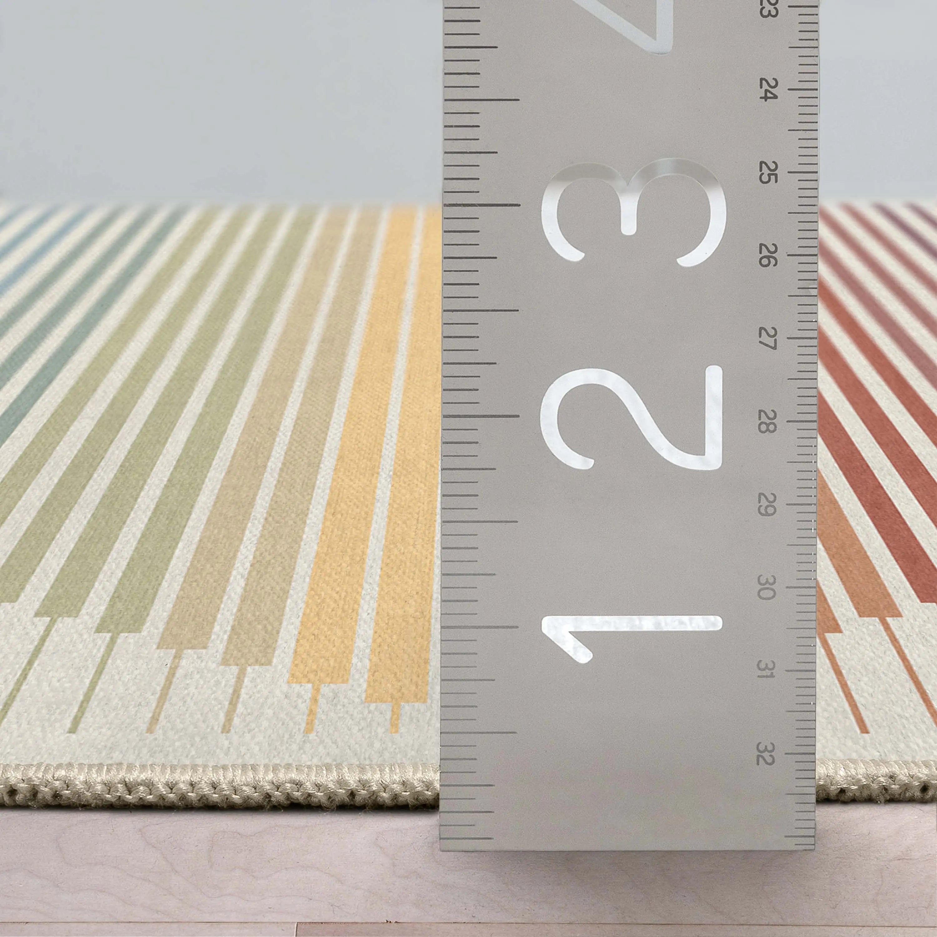 Apollo Odyssey Multi-Color Pastel Striped Rug Stain-Resistant & Easy to Clean Well Woven
