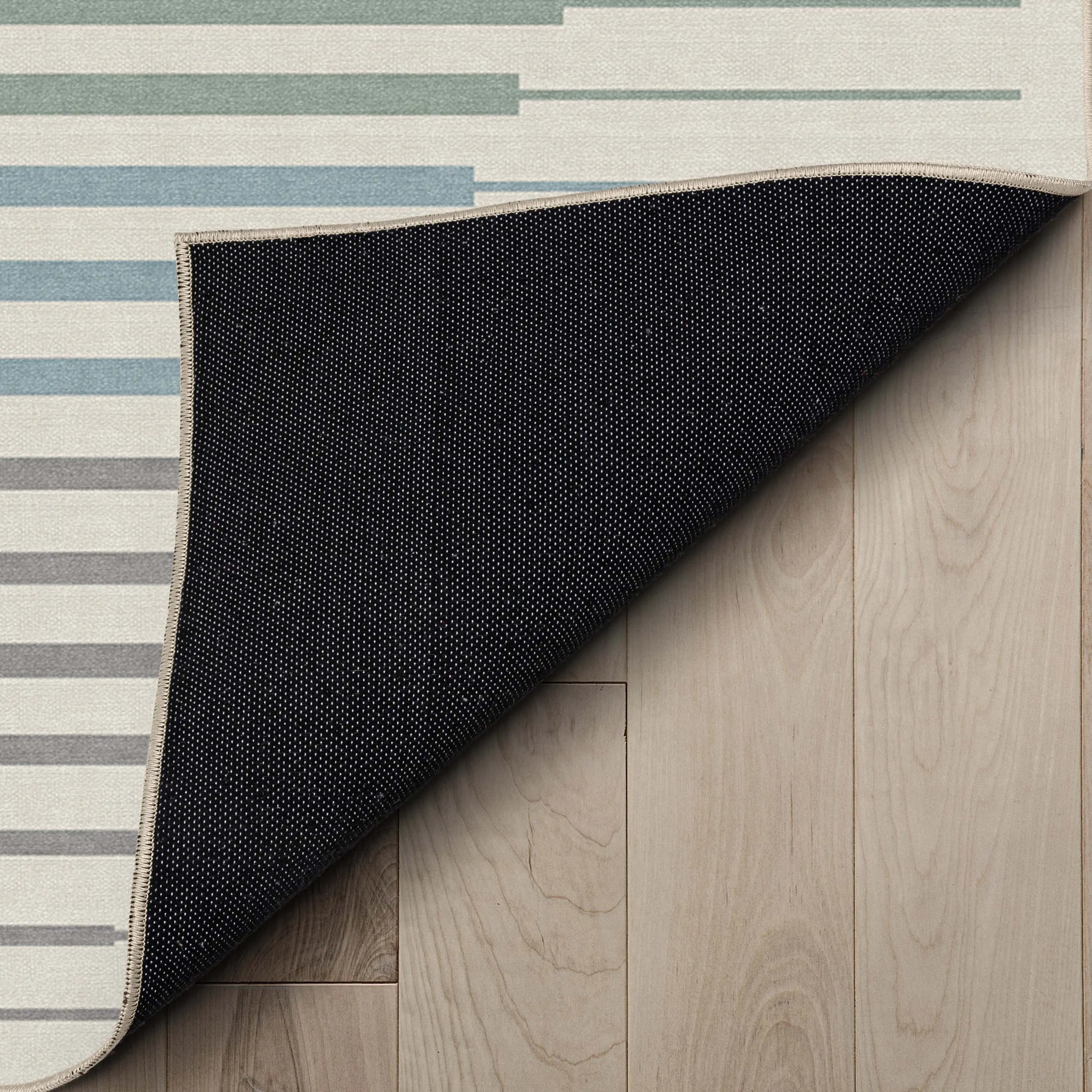 Apollo Odyssey Multi-Color Pastel Striped Rug Stain-Resistant & Easy to Clean Well Woven
