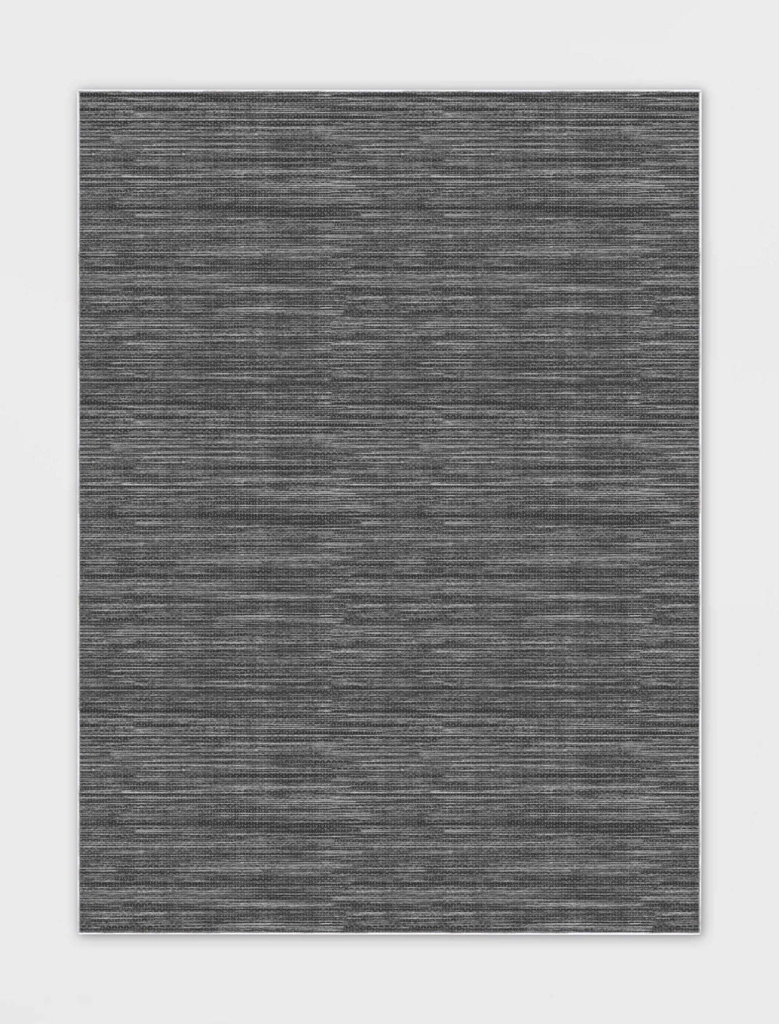 Edwin Custom Rug - Monochrome Striation , Flat Pile, Easy Clean, Customizable for Your Space - Well Woven - A clean, centered view of the full rug laid flat on white background.
