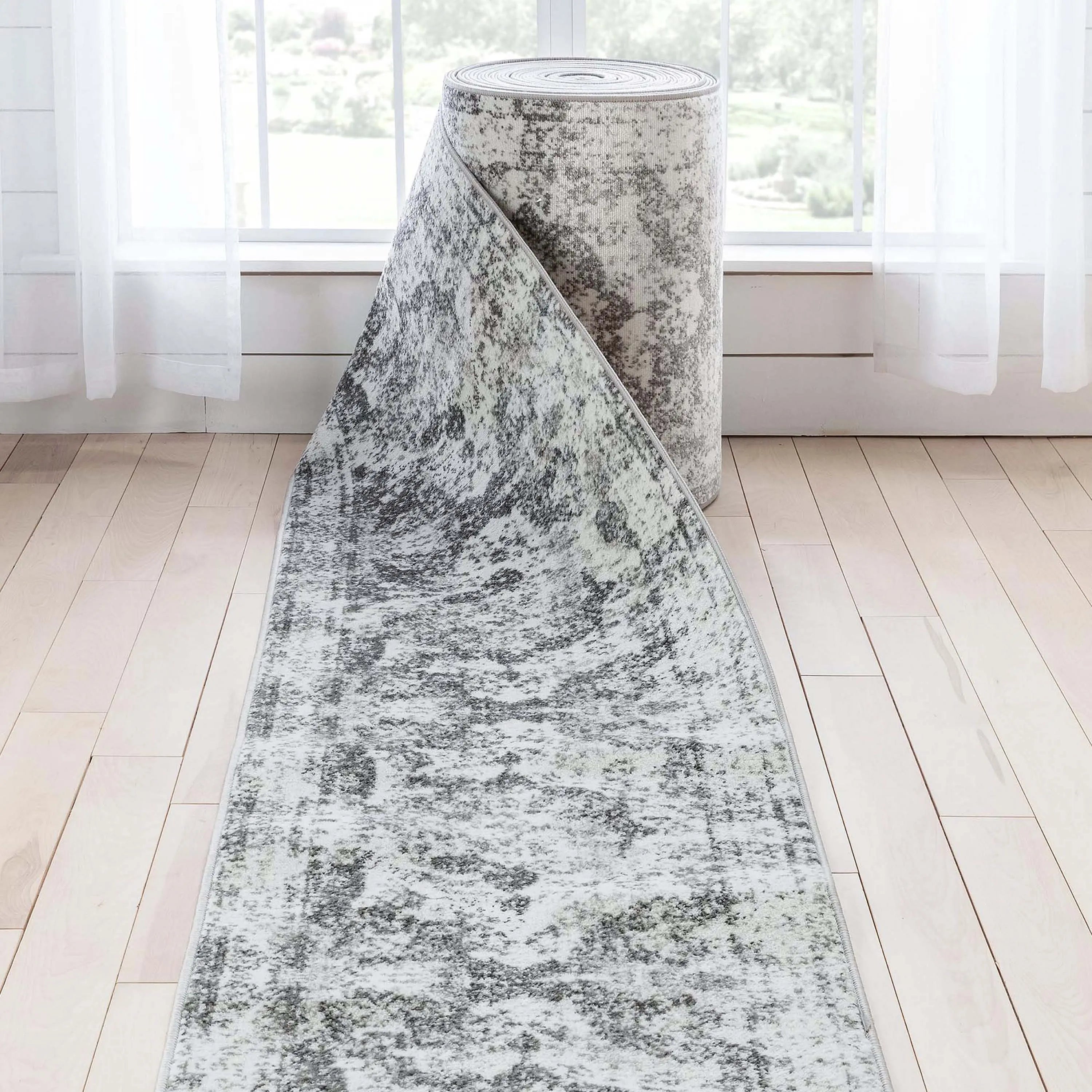 Patras Custom Size Runner Vintage Medallion Oriental Ivory Choose Your Width x Choose Your Length Hallway Runner Rug Well Woven