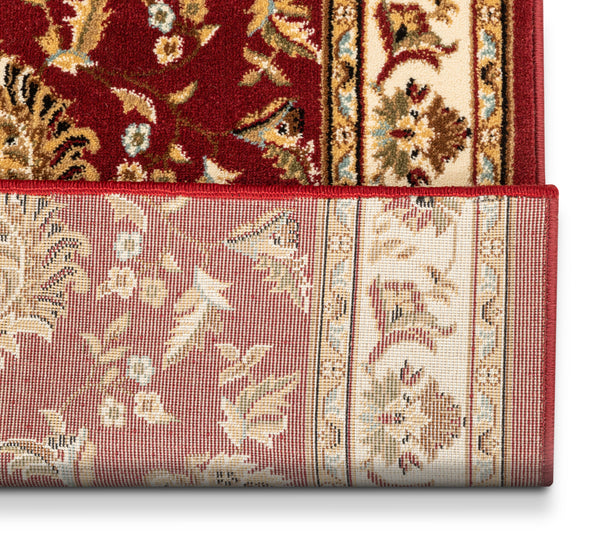 Abbasi Custom Size Runner Traditional Red Choose Your Width x Choose Your Length Hallway Runner Rug