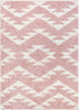 Edona Moroccan Tribal Pink Shag Rug