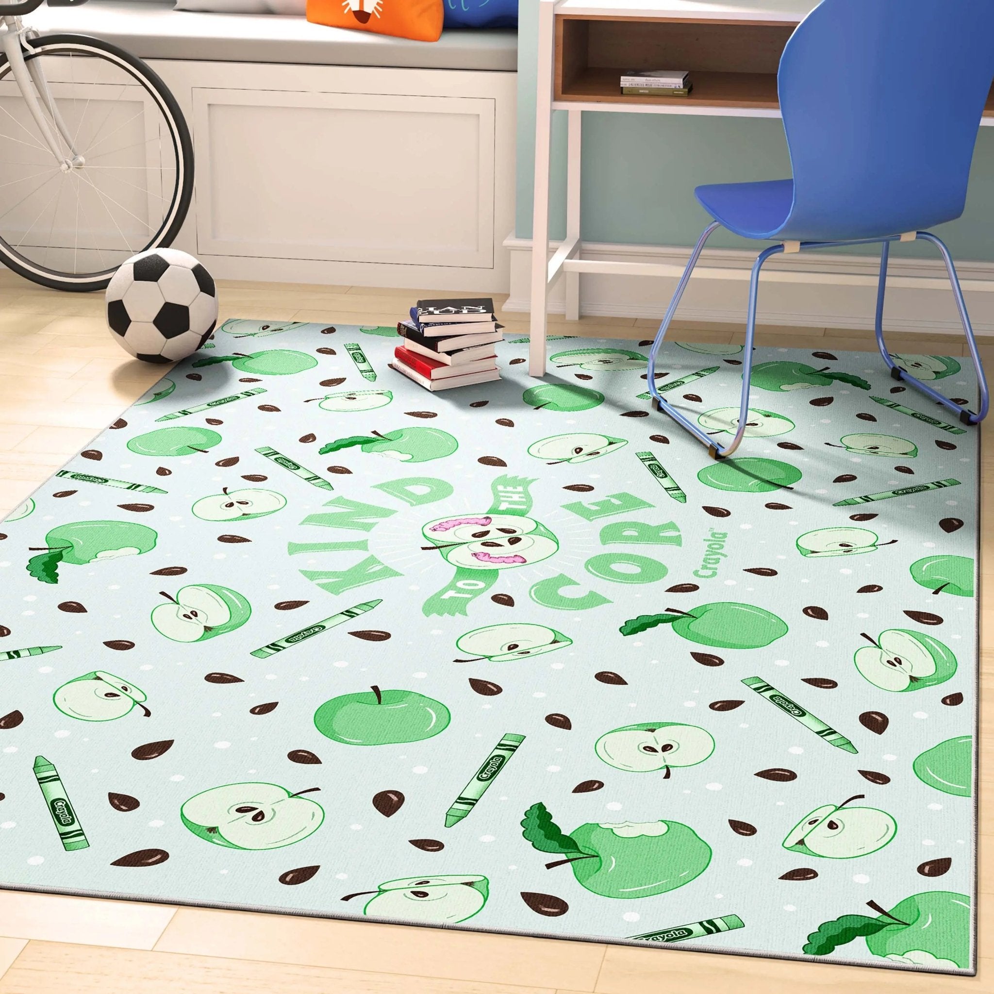 Crayola Kind to the Core Green Area Rug By Well Woven Well Woven
