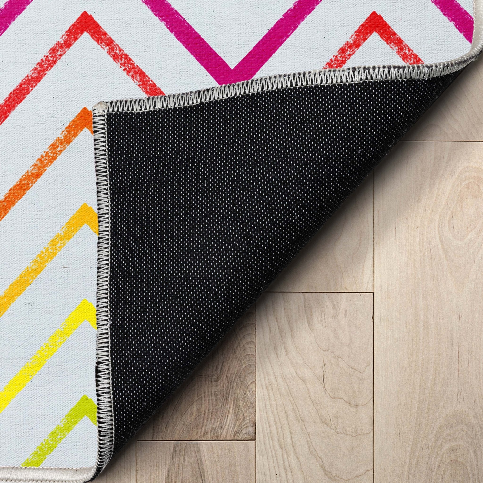 Crayola Zig Zag Multicolor Area Rug By Well Woven Well Woven