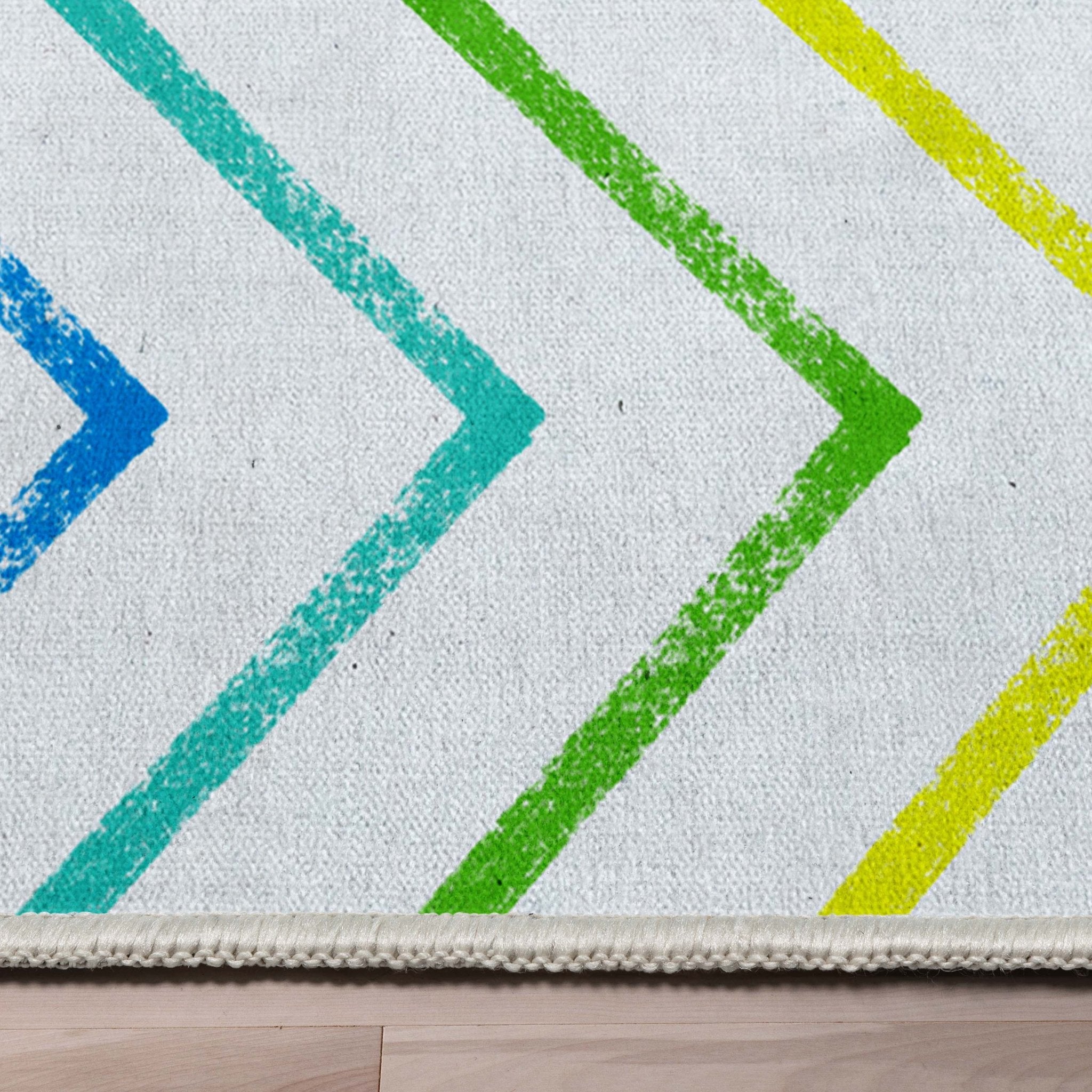 Crayola Zig Zag Multicolor Area Rug By Well Woven Well Woven
