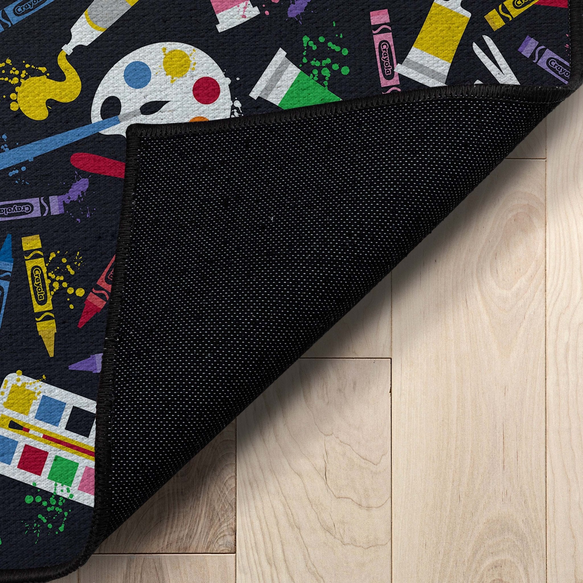 Crayola Art Supplies Black Area Rug By Well Woven Well Woven