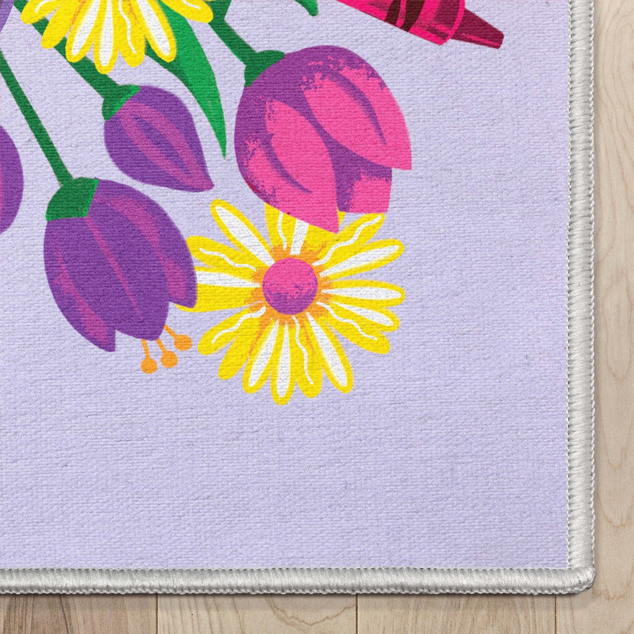 Crayola Spring Lilac Area Rug By Well Woven Well Woven