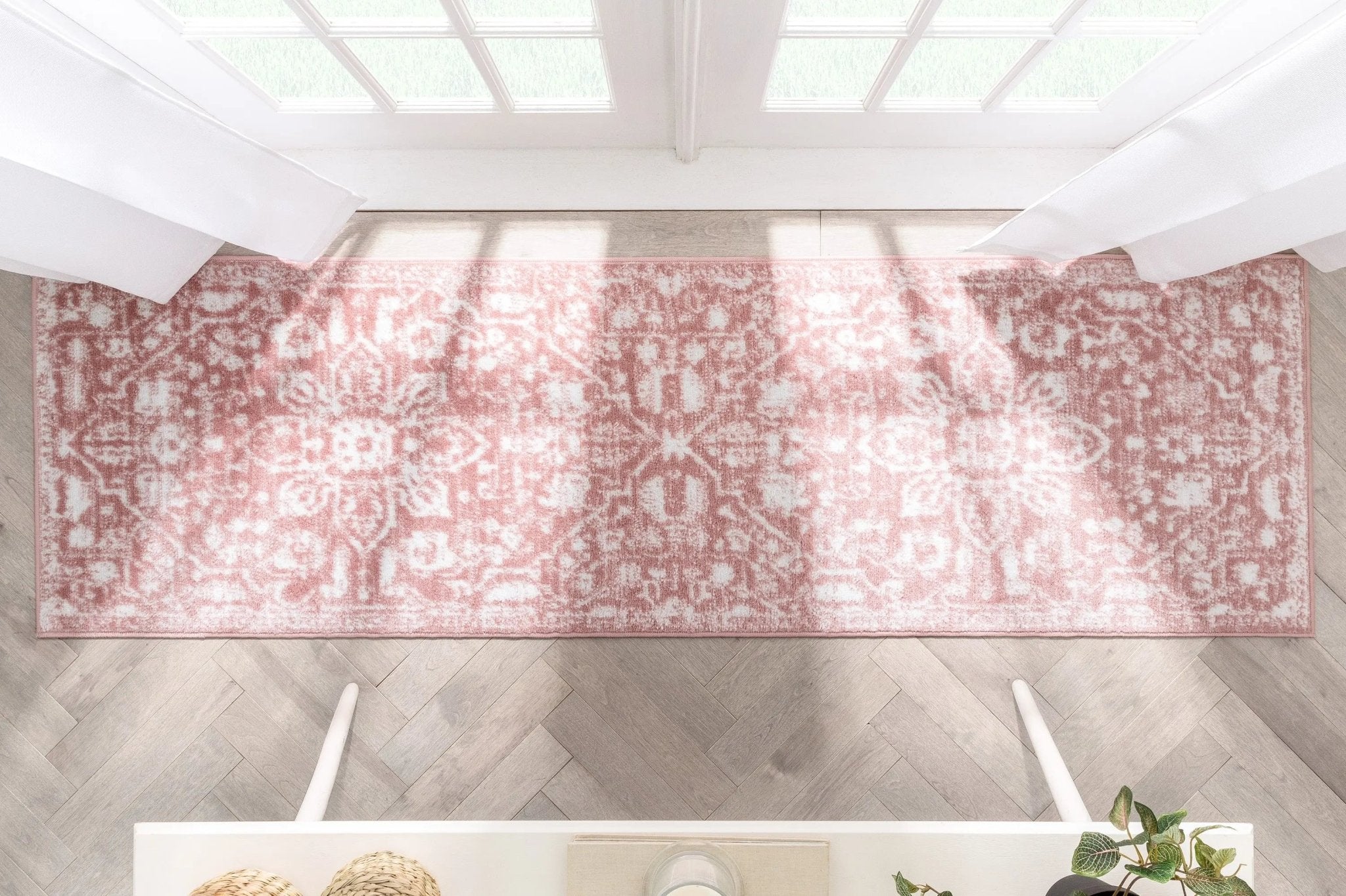 Disa Vintage Medallion Blush Soft Rug By Chill Rugs Well Woven