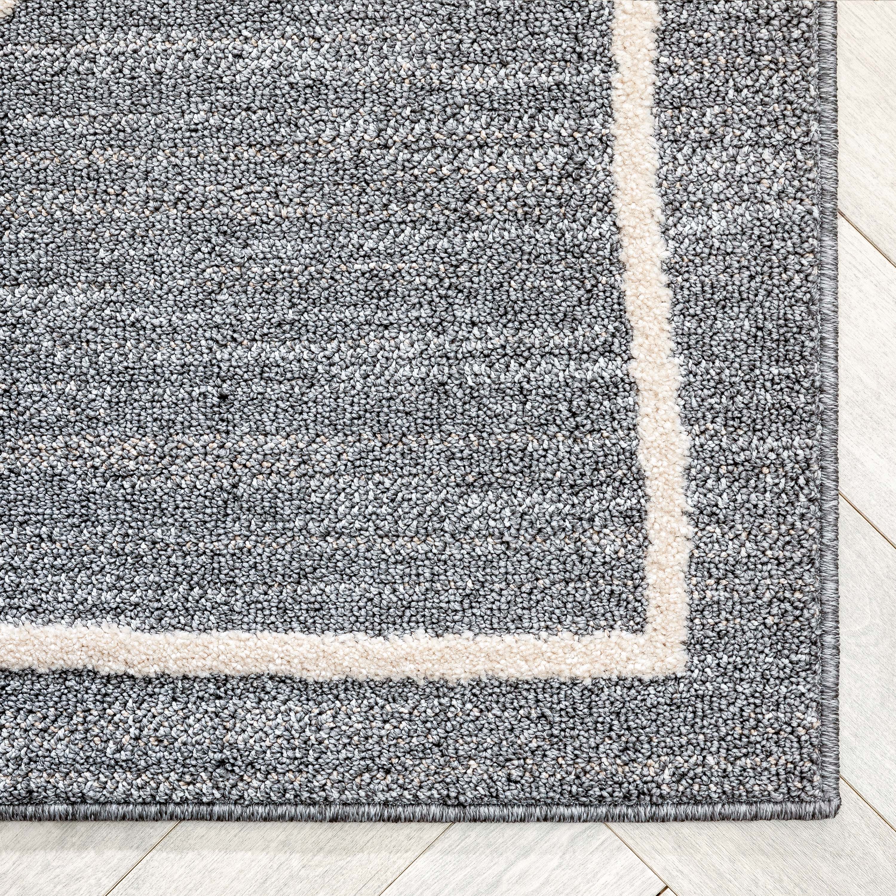 Cora Moroccan Lattice Trellis Grey Looped Pile Rug Well Woven