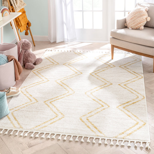 Kenton Chevron top Area Rug