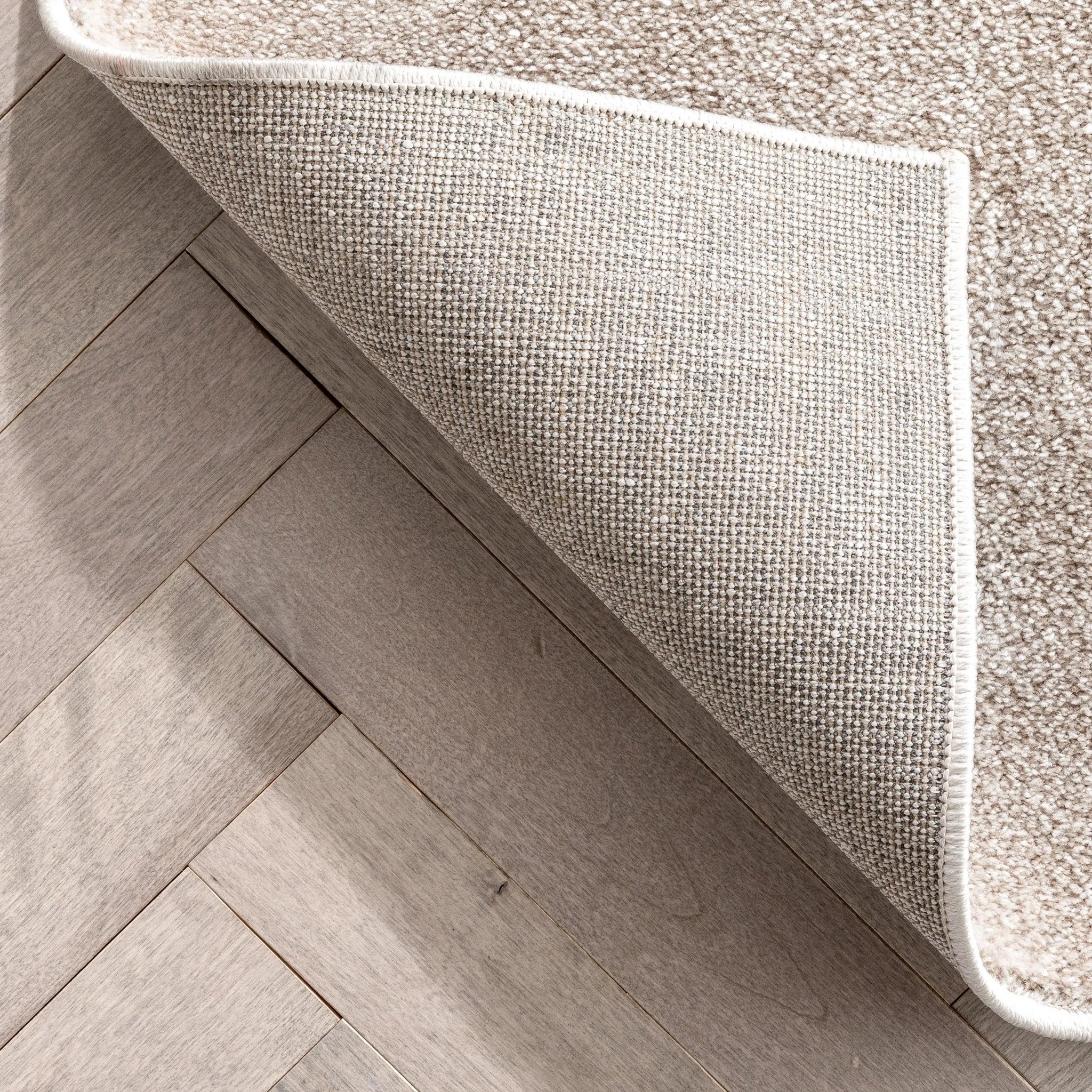 Myra Abstract Leaf Pattern Ivory Vintage Rug Well Woven