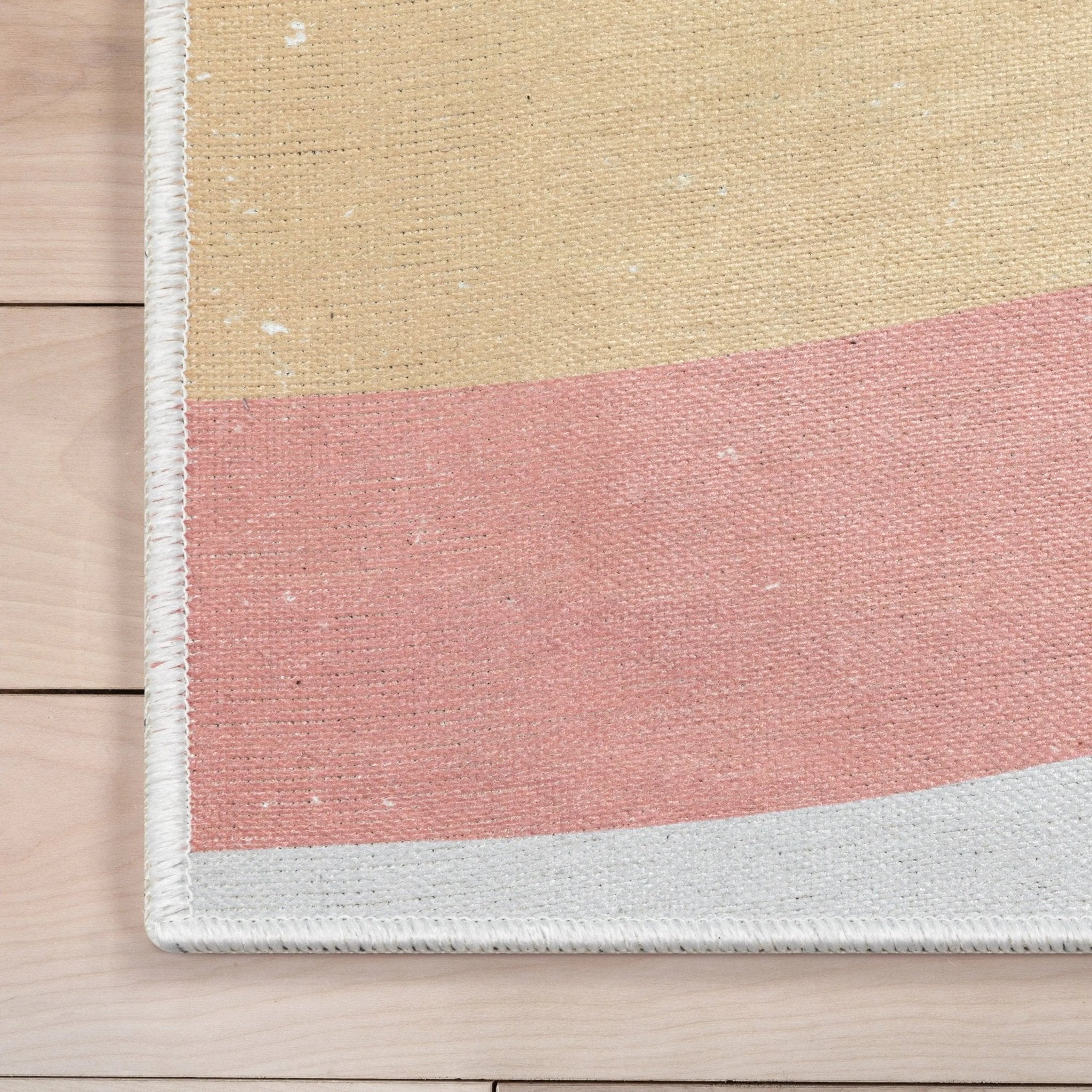 Rainbow Modern Multi Color Area Flat-Weave Rug Well Woven