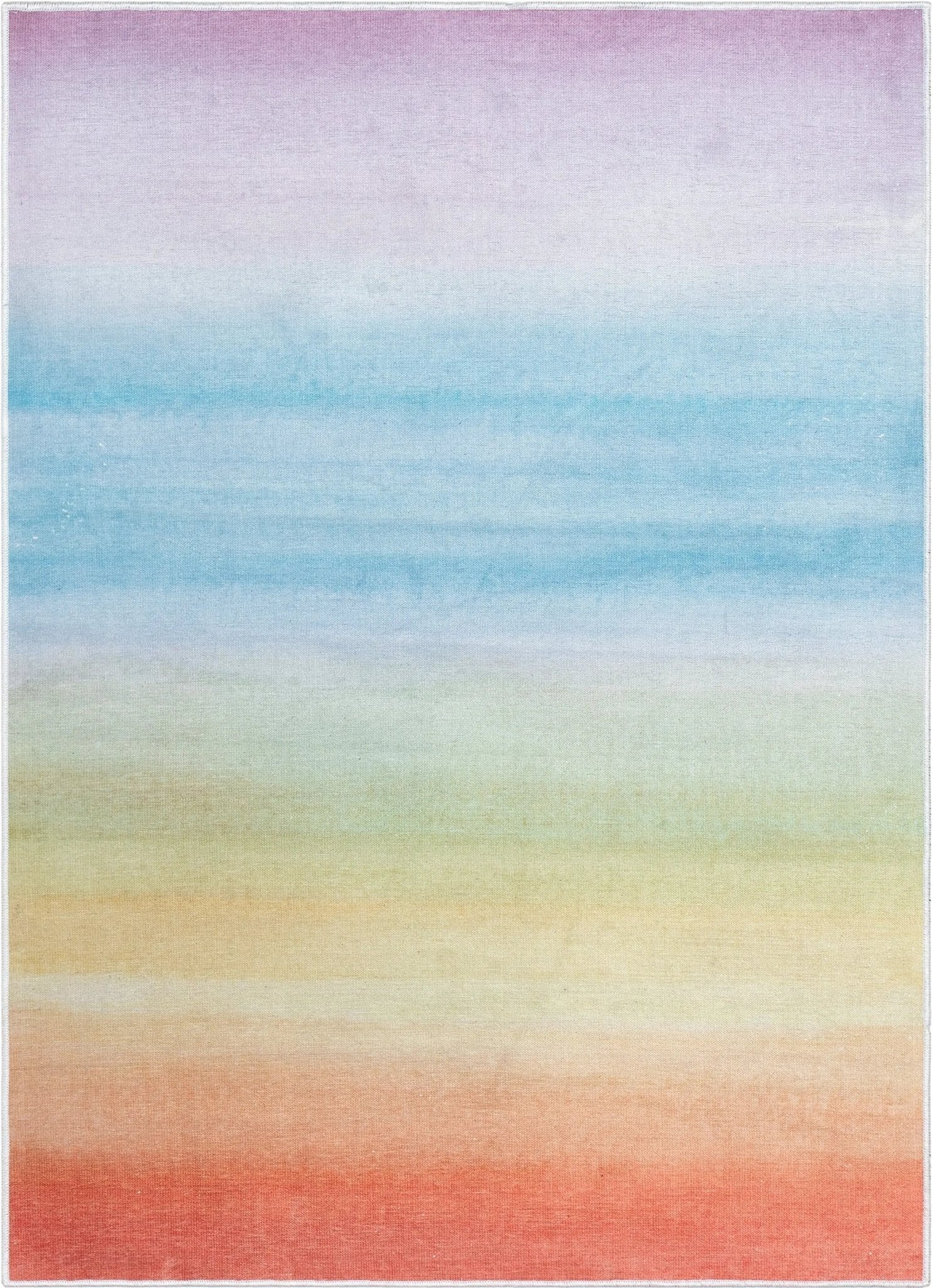 Sunrise Modern Multi Color Area Flat-Weave Rug Well Woven