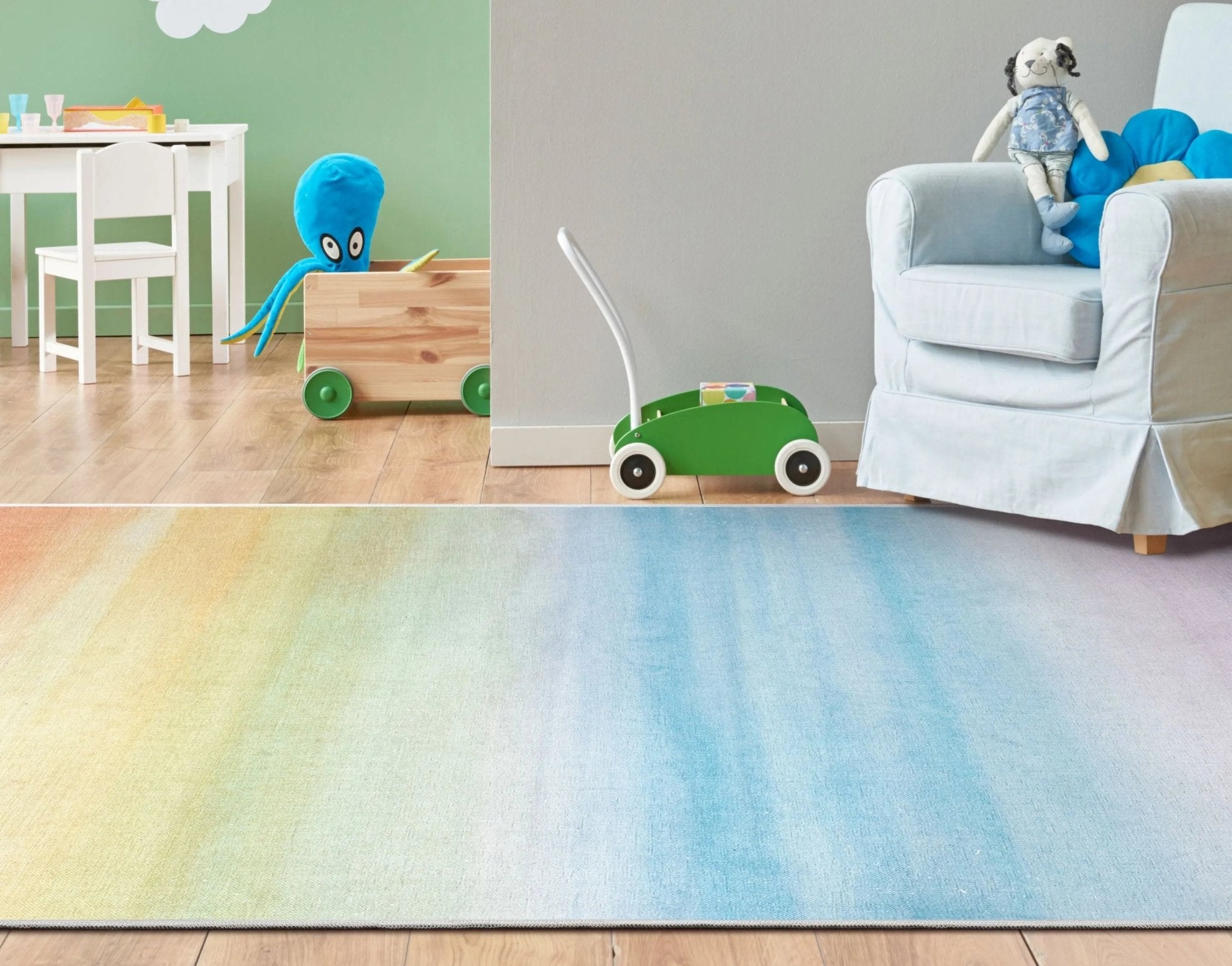 Sunrise Modern Multi Color Area Flat-Weave Rug Well Woven