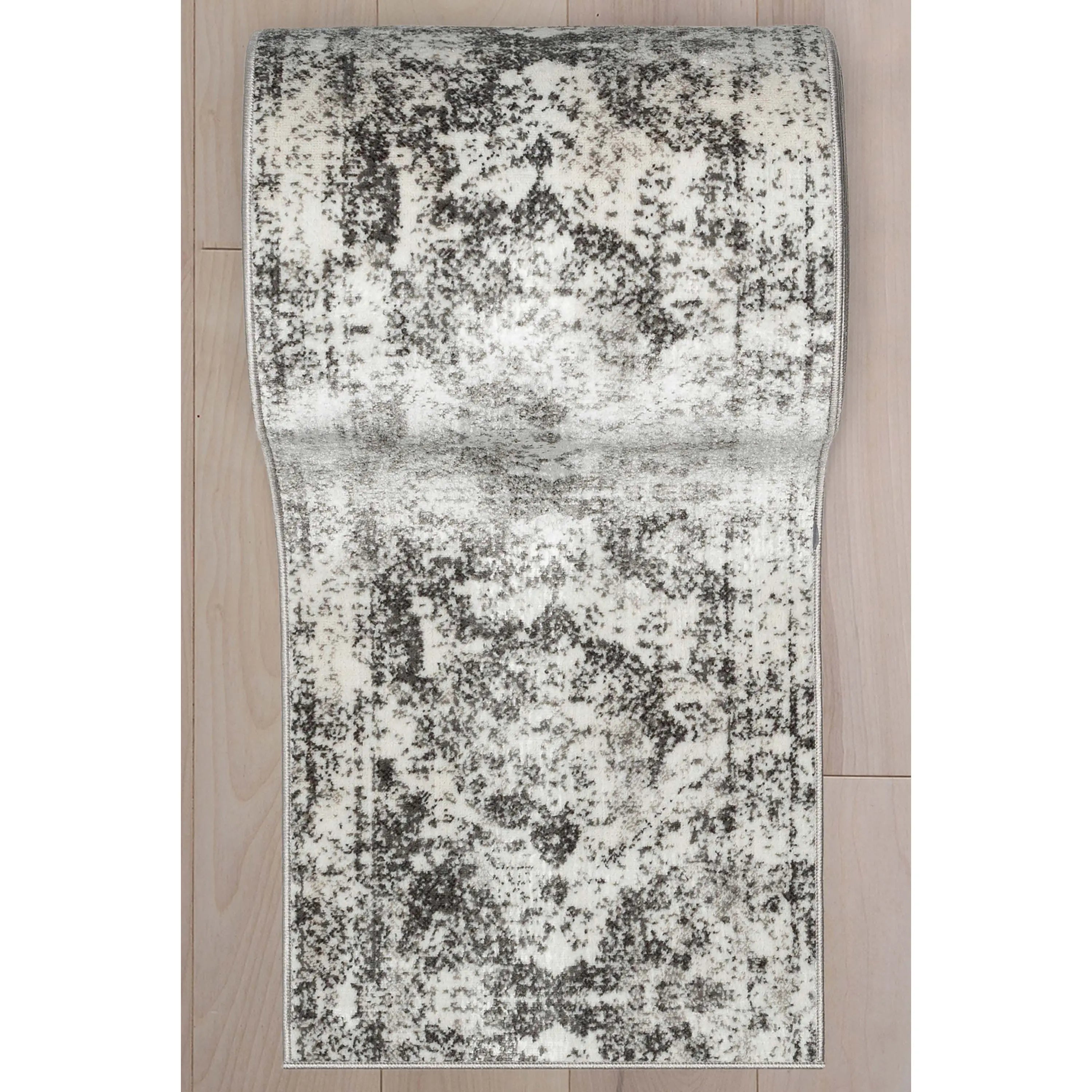 Patras Custom Size Runner Vintage Medallion Oriental Ivory Choose Your Width x Choose Your Length Hallway Runner Rug Well Woven