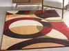 Bingo Red Modern Rug