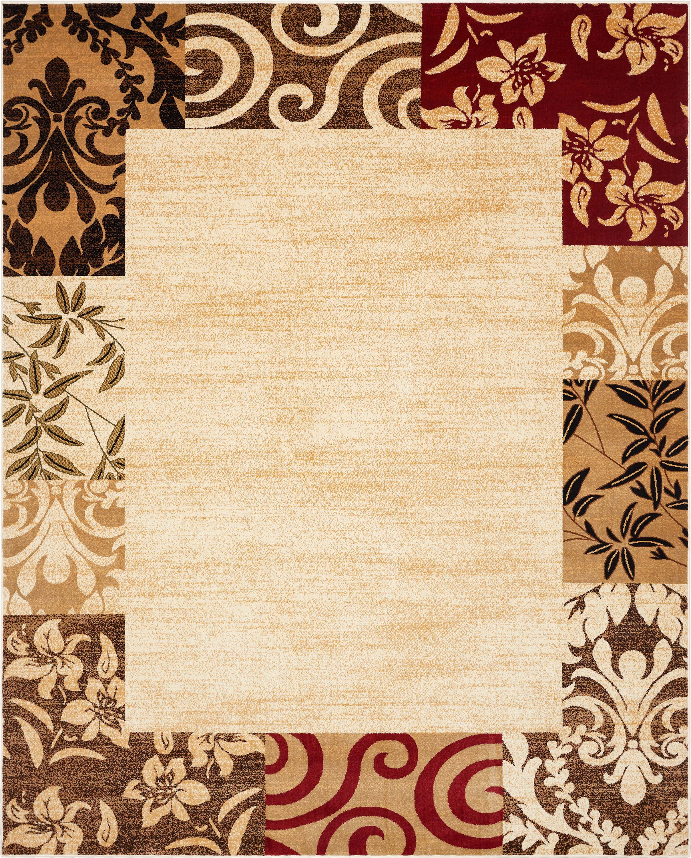 Vane Willow Damask Beige Transitional Rug