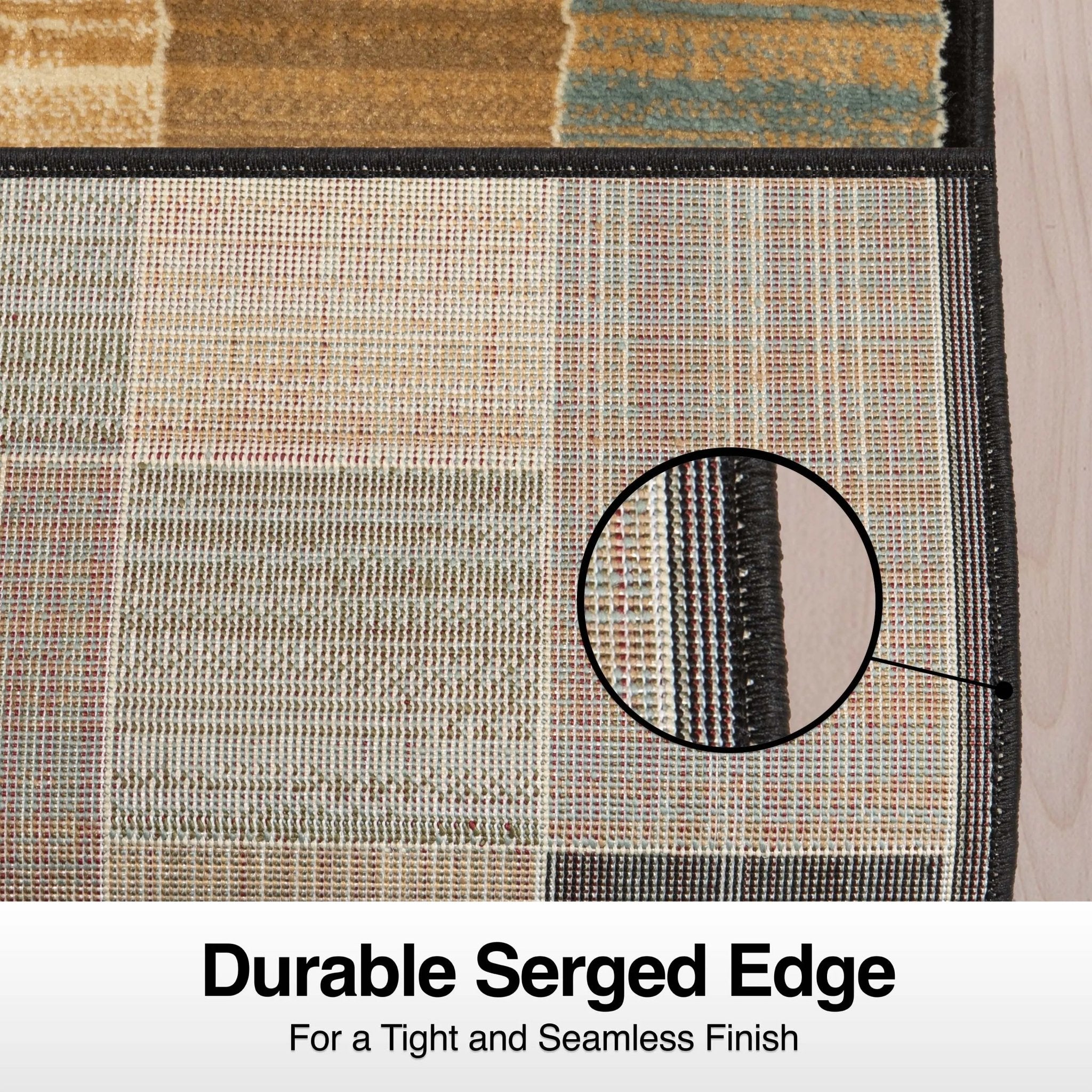 Custom Size Runner Yaren Geometric  Modern Blue 27 Inch Wide x Choose Your Length Hallway Runner Rug Well Woven