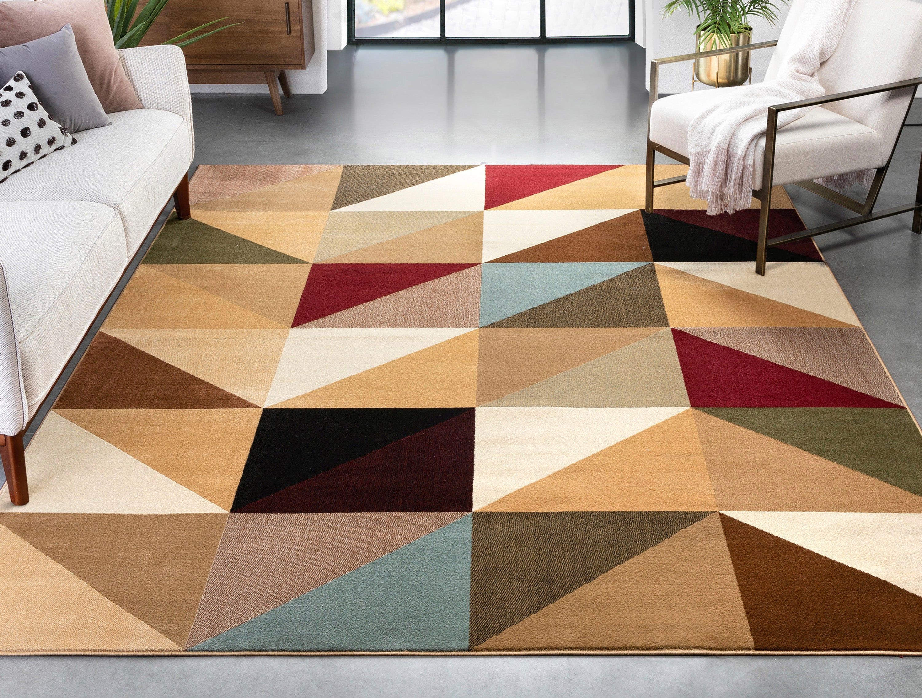 Emine Modern Geometric Rug