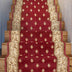 Custom Size Hallway & Stair Runner Fleur de Lis Traditional Red 27 Inch Wide x Choose Your Custom Length Runner Rug