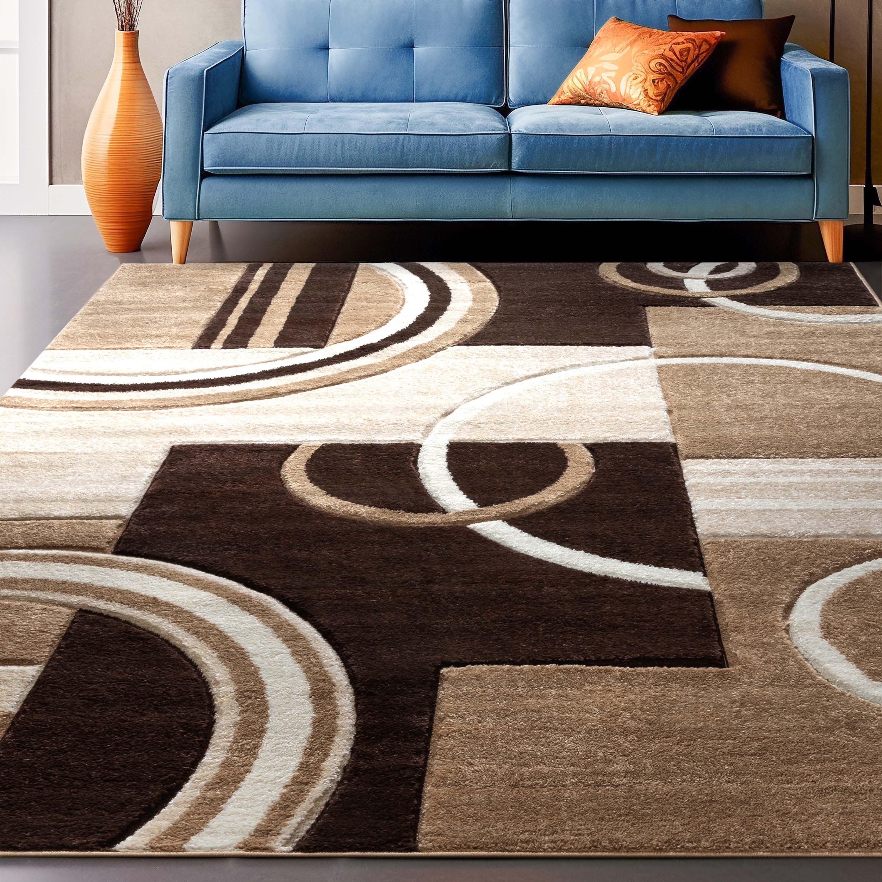 Galaxy Waves Ivory Modern Rug