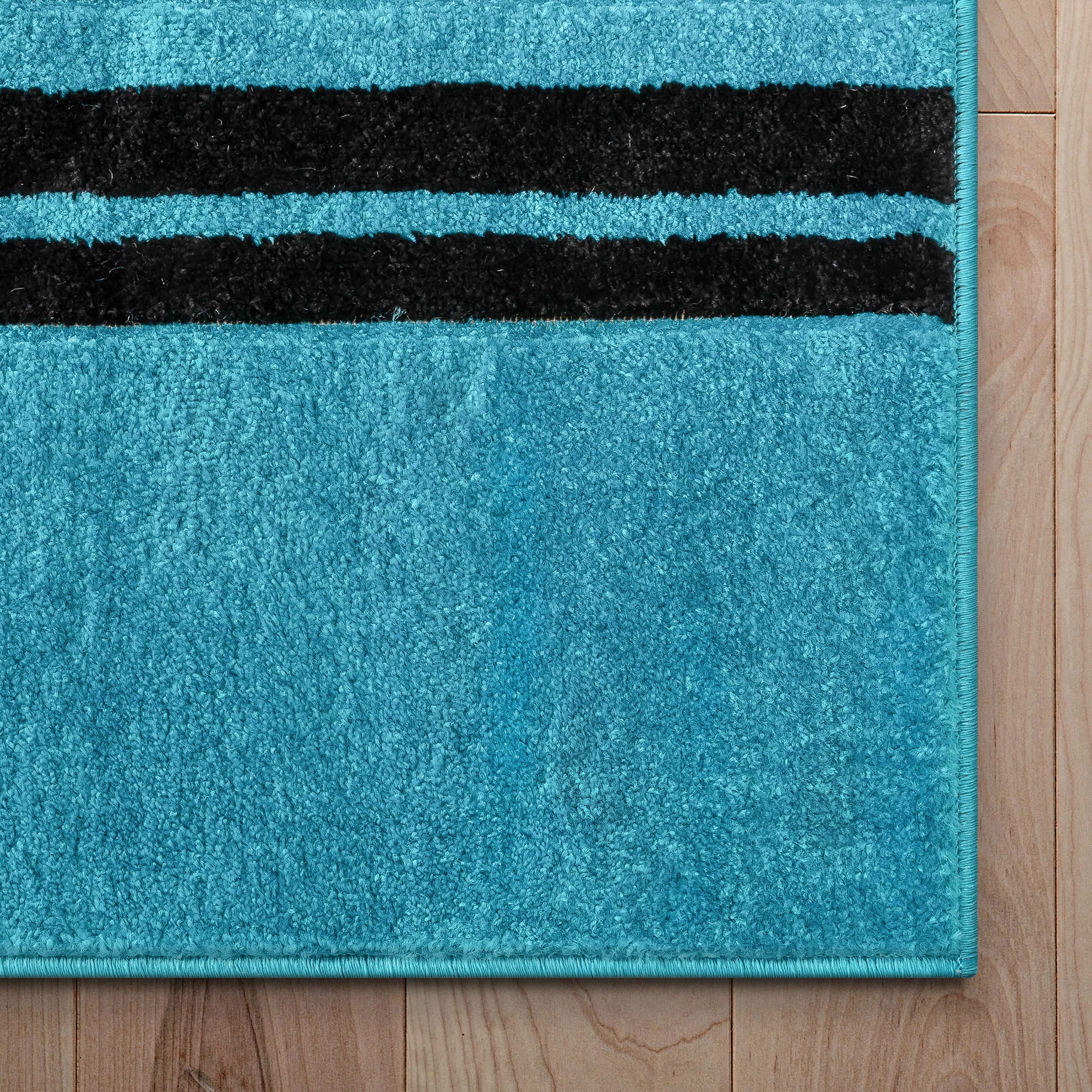 Galaxy Waves Blue Modern Rug