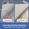 Brooklyn Trellis Grey Moroccan Non-Slip Washable Runner Rug Rubber Backing High-Traffic Areas