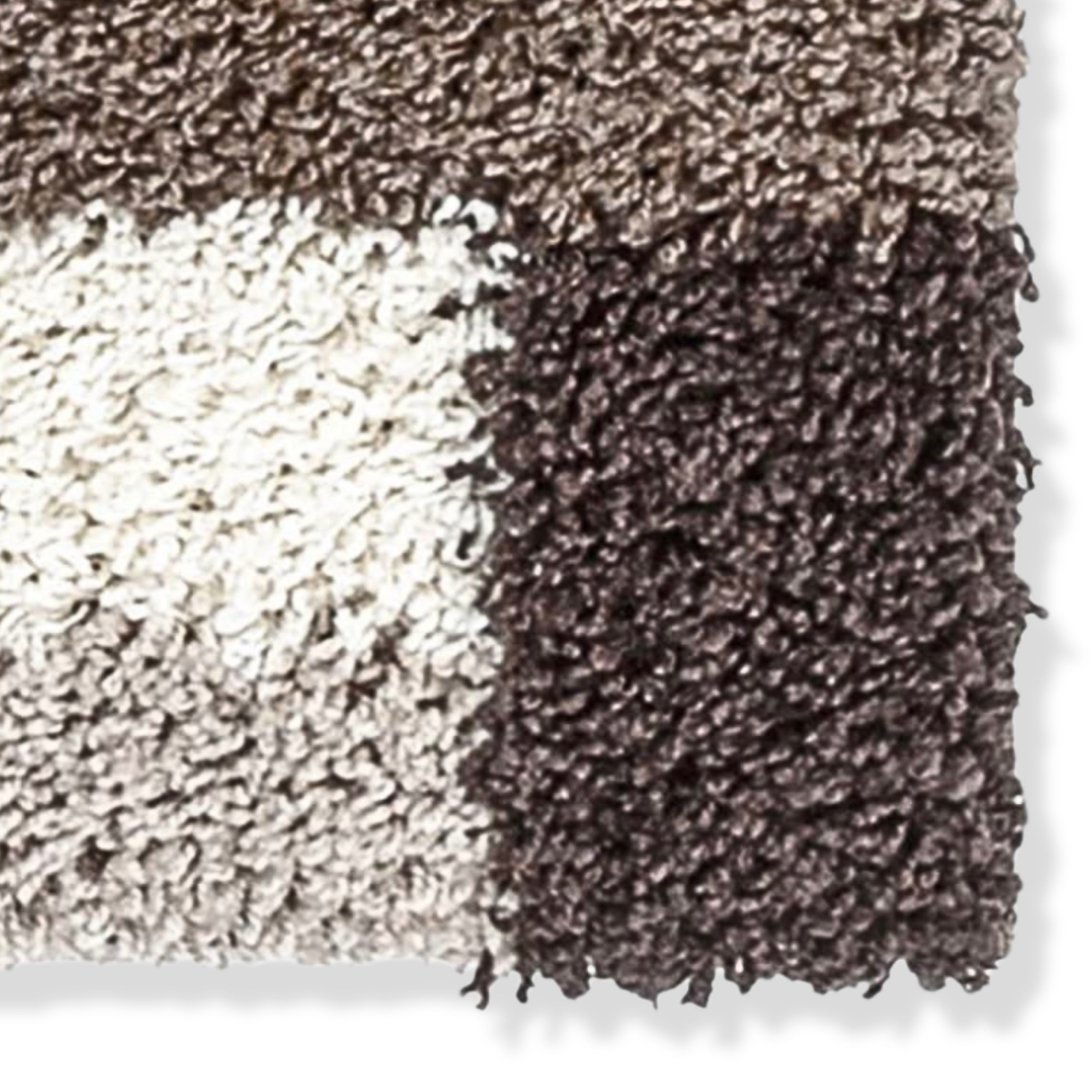 Cubes Beige Brown Modern Geo Rug