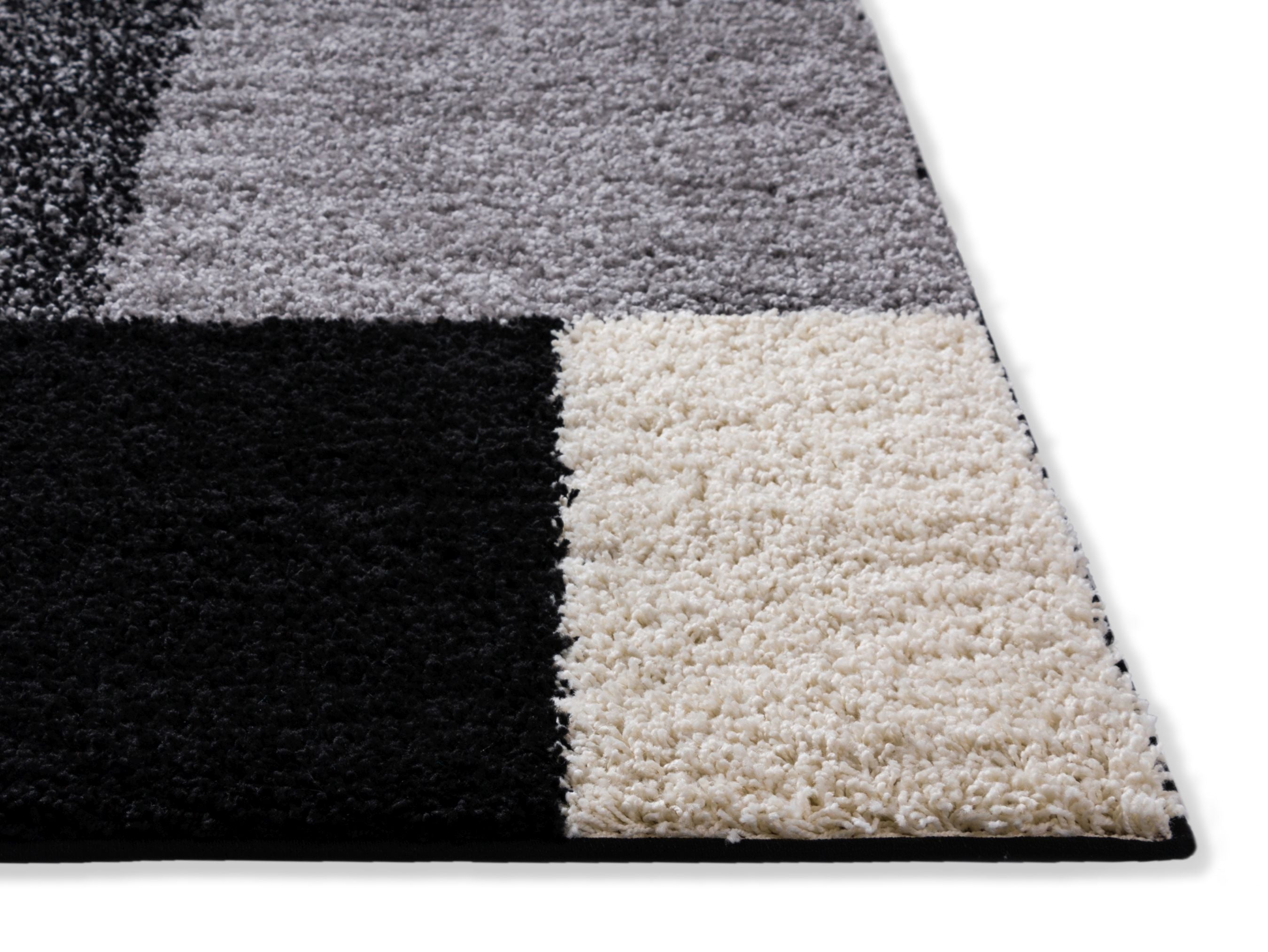 Cubes Black Contemporary Rug