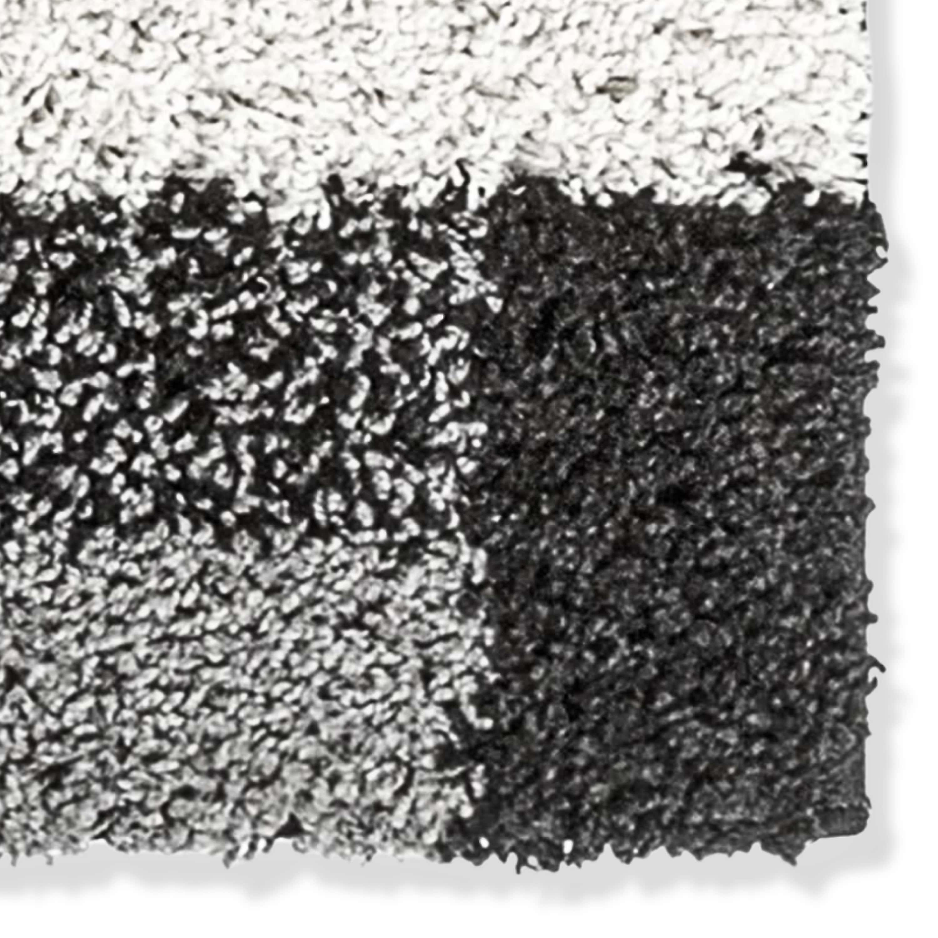 Cubes Black Contemporary Rug