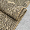 Heritrage Diamond Pattern Indoor Outdoor Natural Brown Textured Rug AL-272