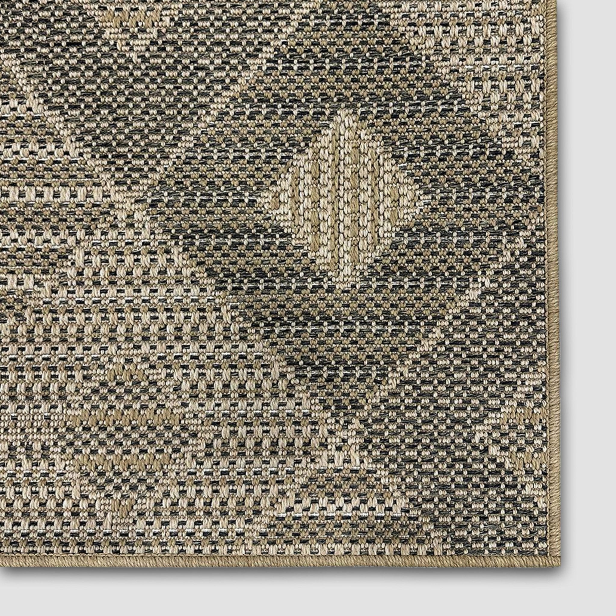 Alto Heritage Custom Size Indoor/Outdoor Runner - 27 Inches Width x Choose Your Custom Length - Well Woven - Corner