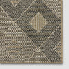 Heritage Diamond Pattern Indoor Outdoor Natural Brown Textured Rug AL-272