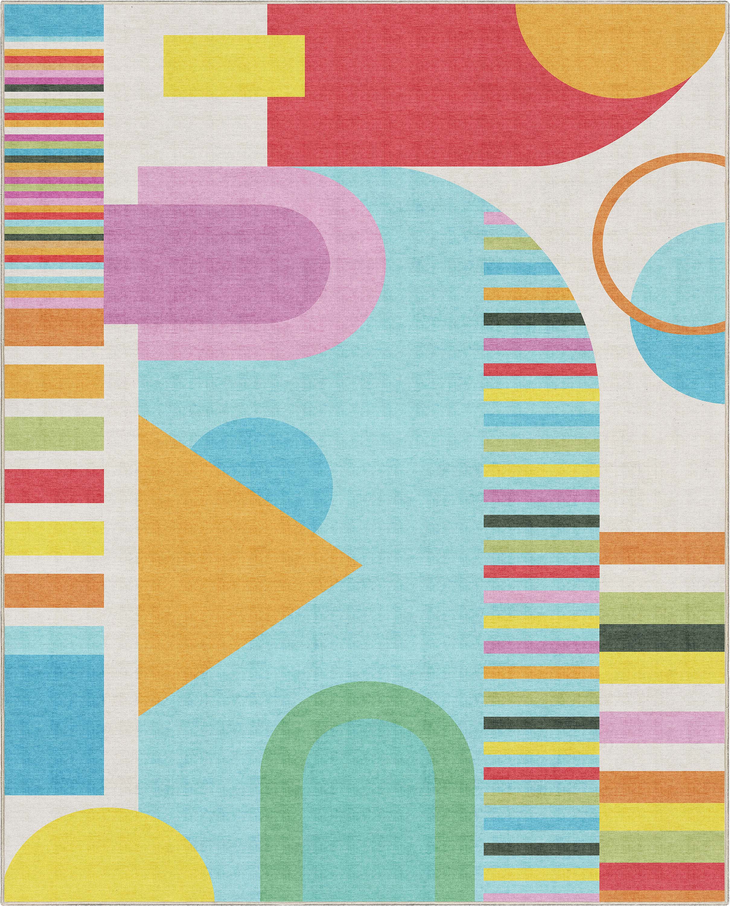 Crayola Modern Parade Multi Color Area Rug By Well Woven