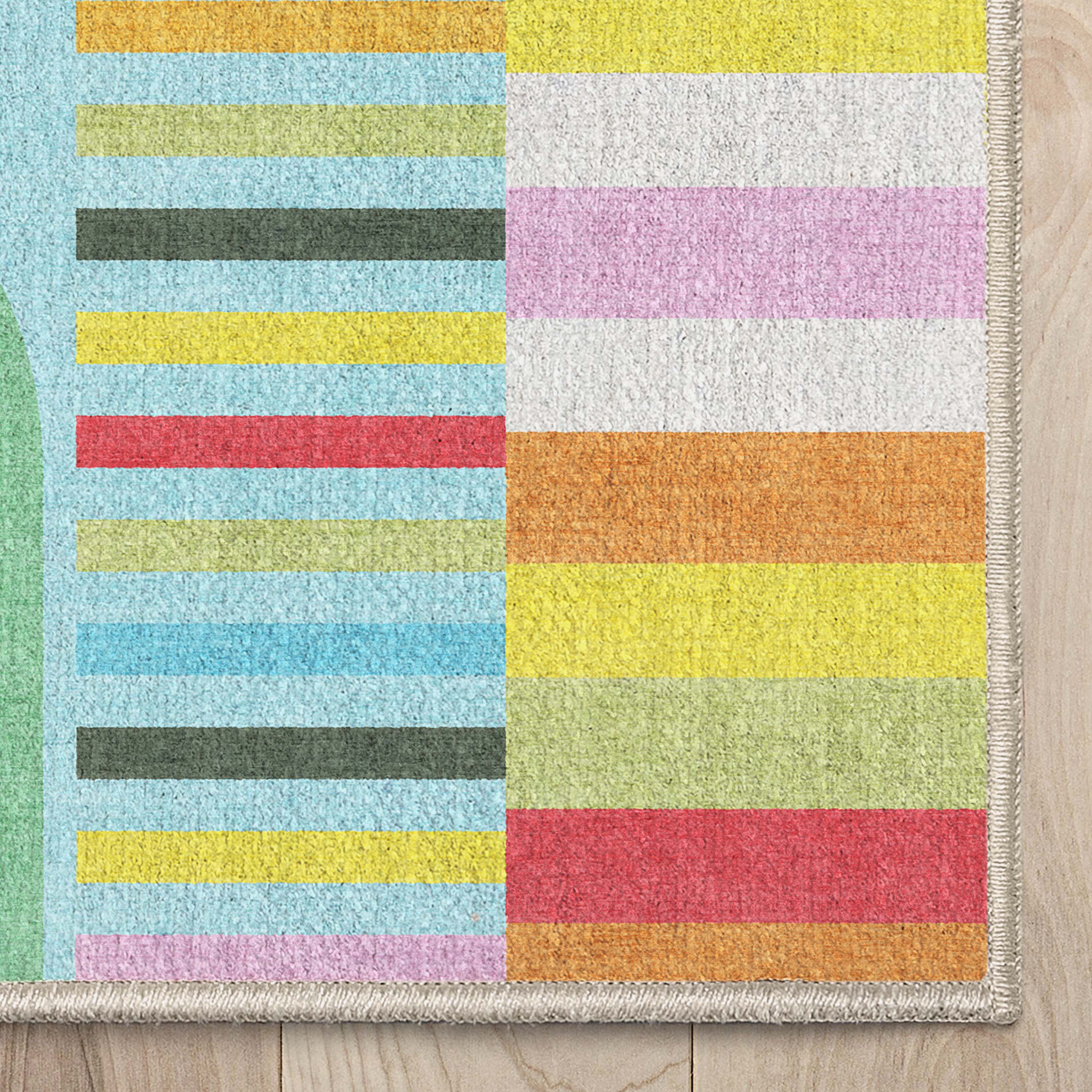 Crayola Modern Parade Multi Color Area Rug By Well Woven