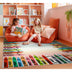 Crayola Modern Crayon Parade Playroom 5' x 7' Multi Color Area Rug By Well Woven