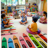 Crayola Modern Crayon Parade Playroom 5' x 7' Multi Color Area Rug By Well Woven