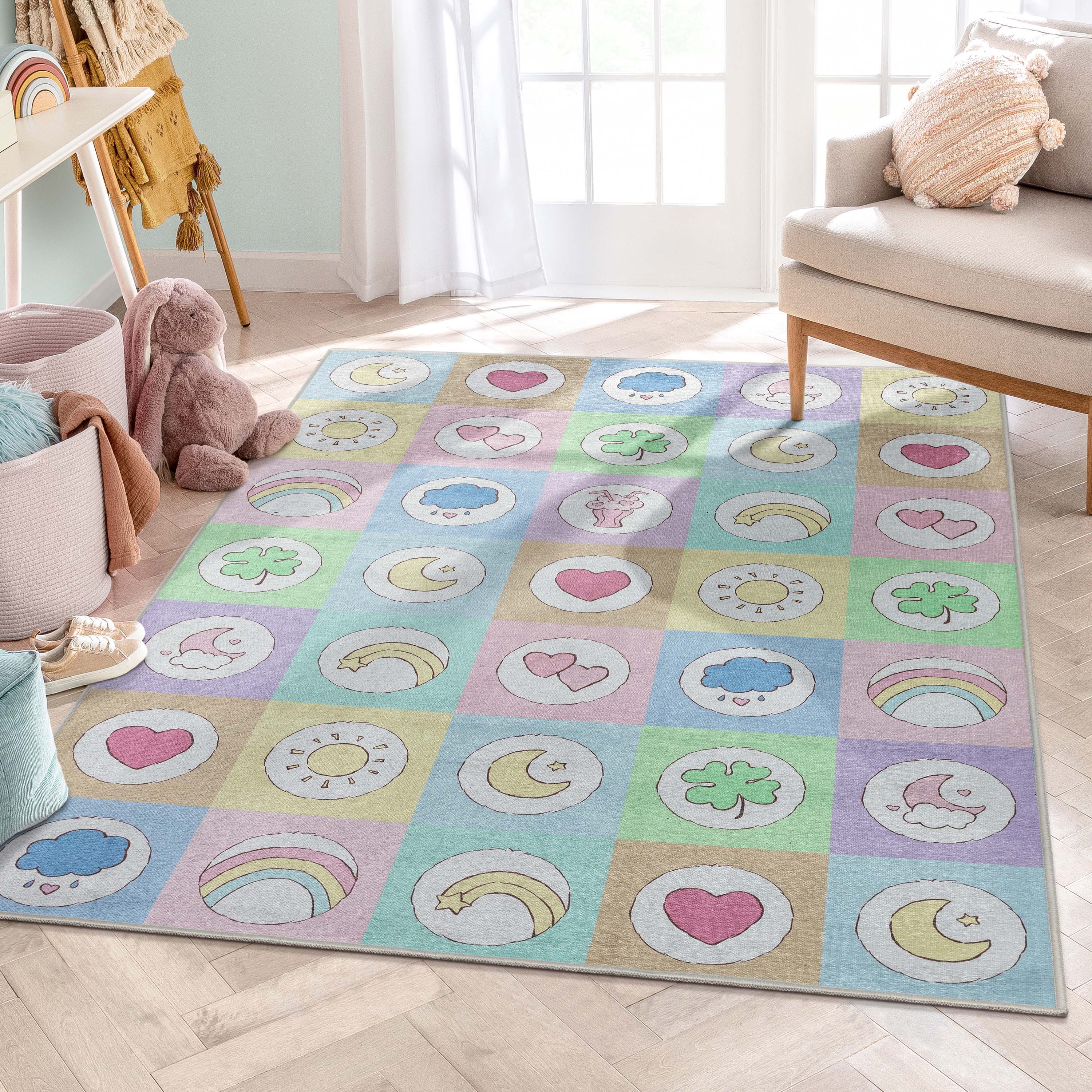 Baby Badges Multi Area Rug By Well Woven