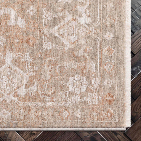 Ethos Serenity Beige Warm Earth Tone - Easy to Clean - Globally Inspired Patterns