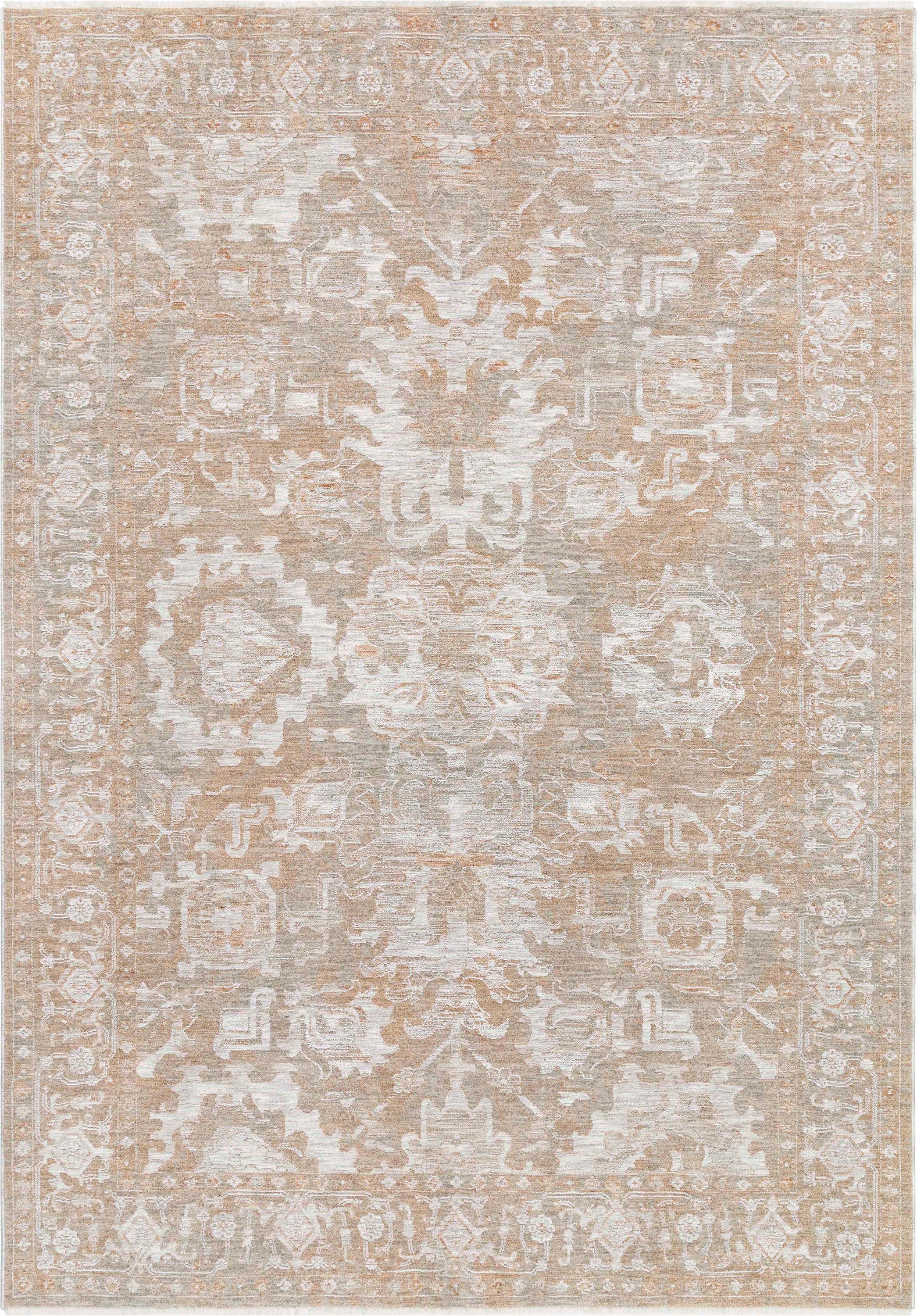 Ethos Serenity Beige Warm Earth Tone - Easy to Clean - Globally Inspired Patterns